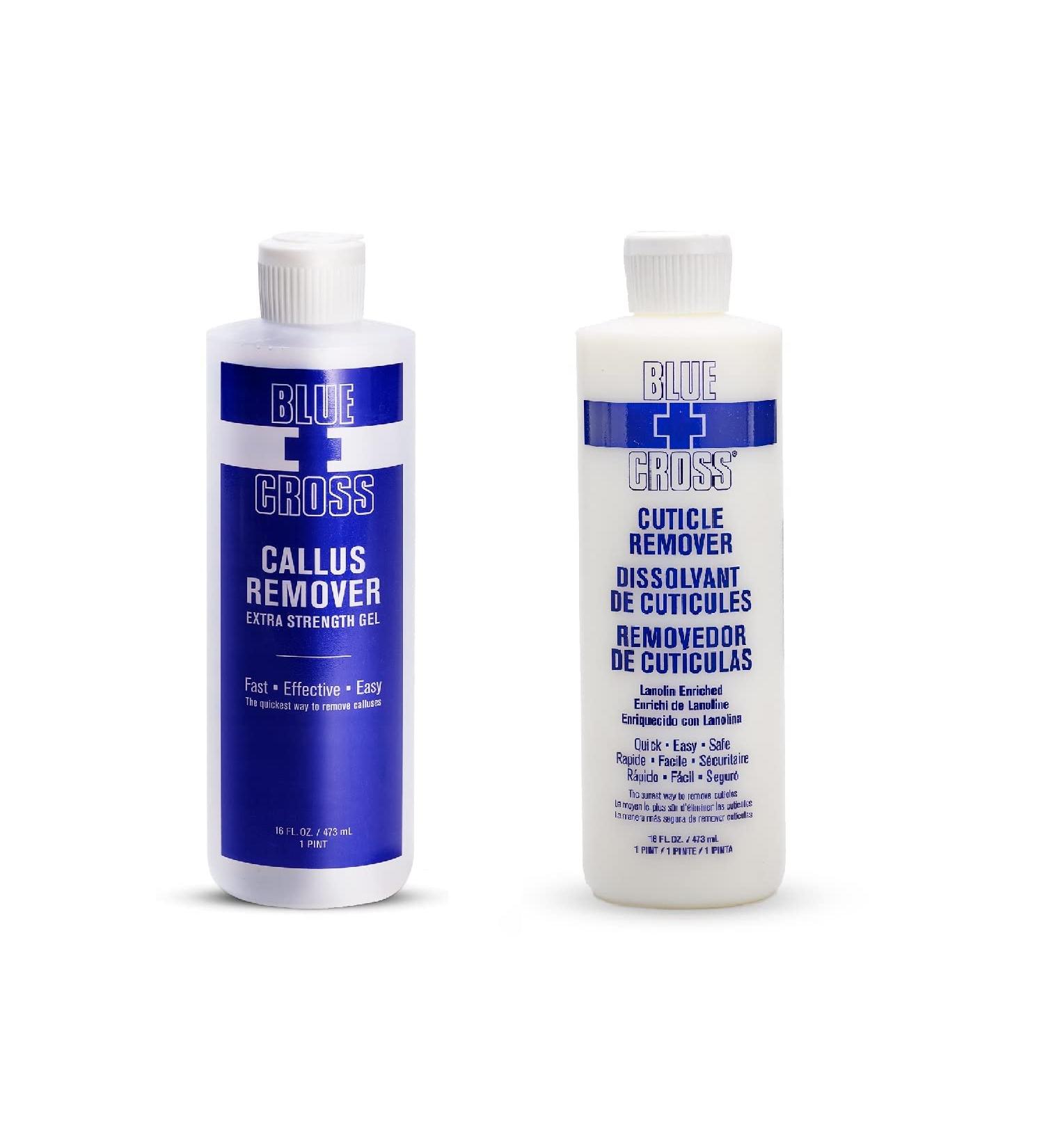 Blue Cross Moisturizing Cuticle Oil and Callus Remover Gel Bundle - 16 oz (2 Pack) - Buy Online on GoSupps.com