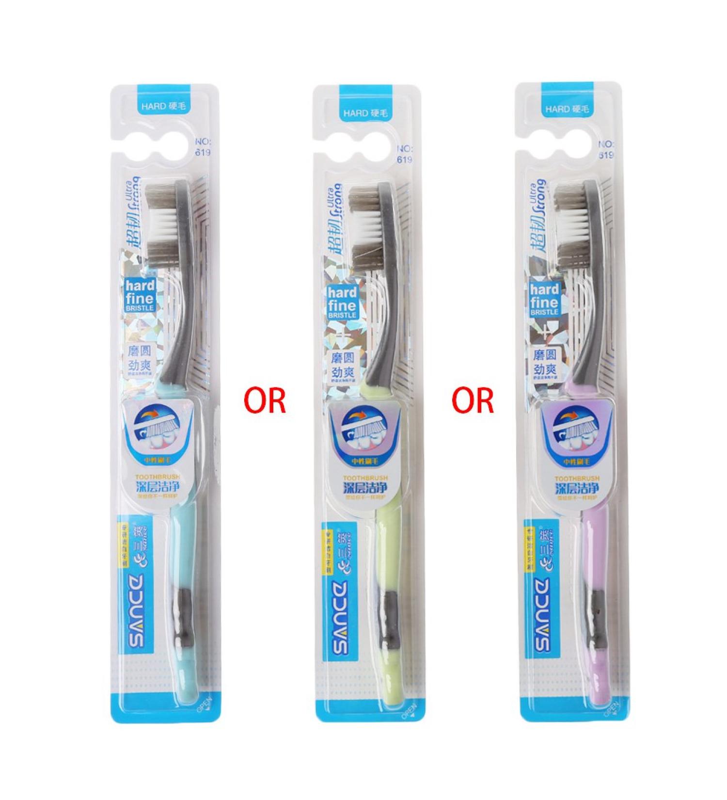 Super Hard Bristle Toothbrush for Adults - Remove Coffee Stains | Soft Bristle Set for Optimal Oral Care - Buy Online on GoSupps.com