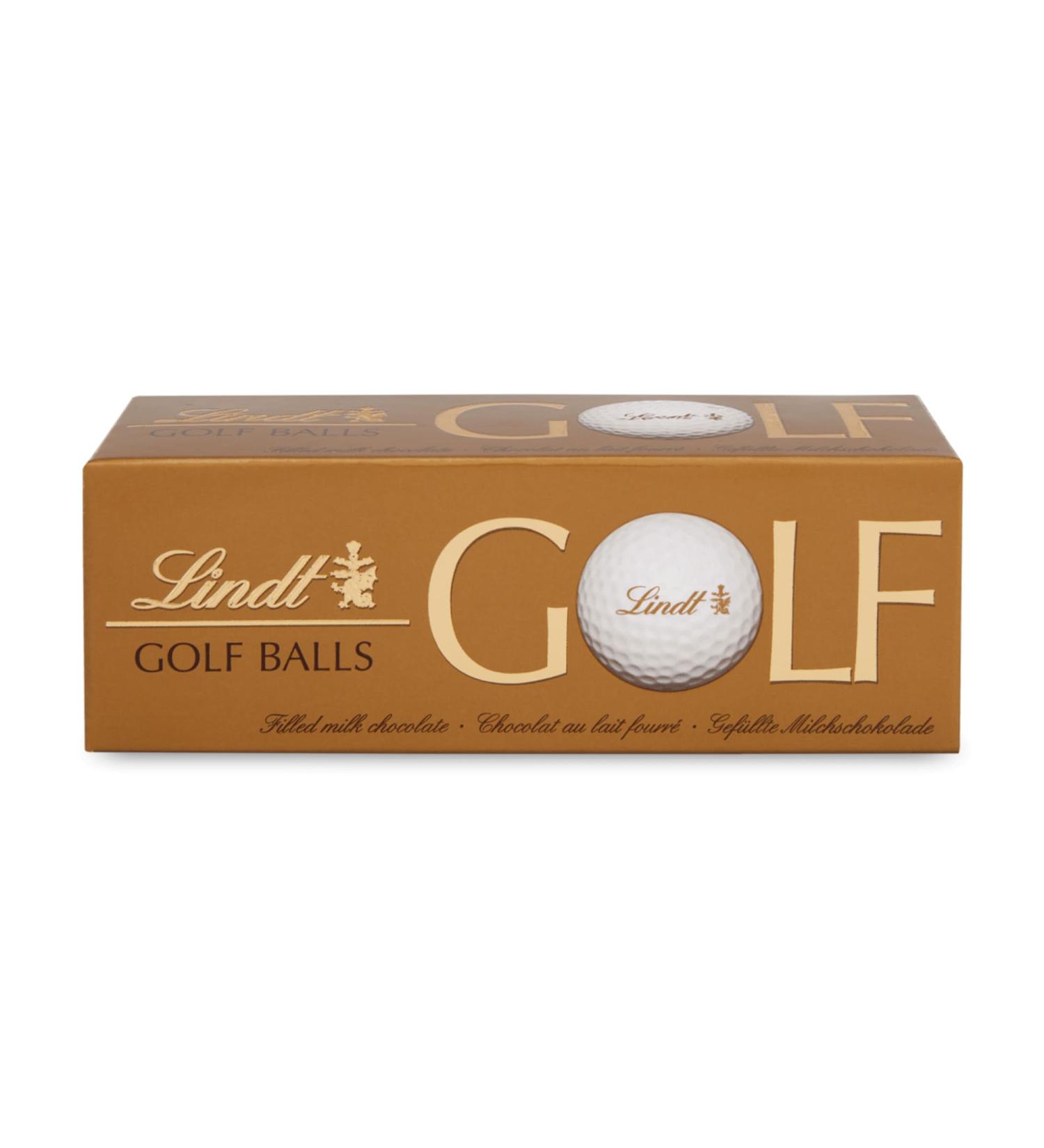 Lindt Chocolate Golf Balls - 110g | Whole Milk Chocolate & Nougat Cream | Perfect Gift for Golfers | Chocolate Praline Treat - Buy Online on GoSupps.com