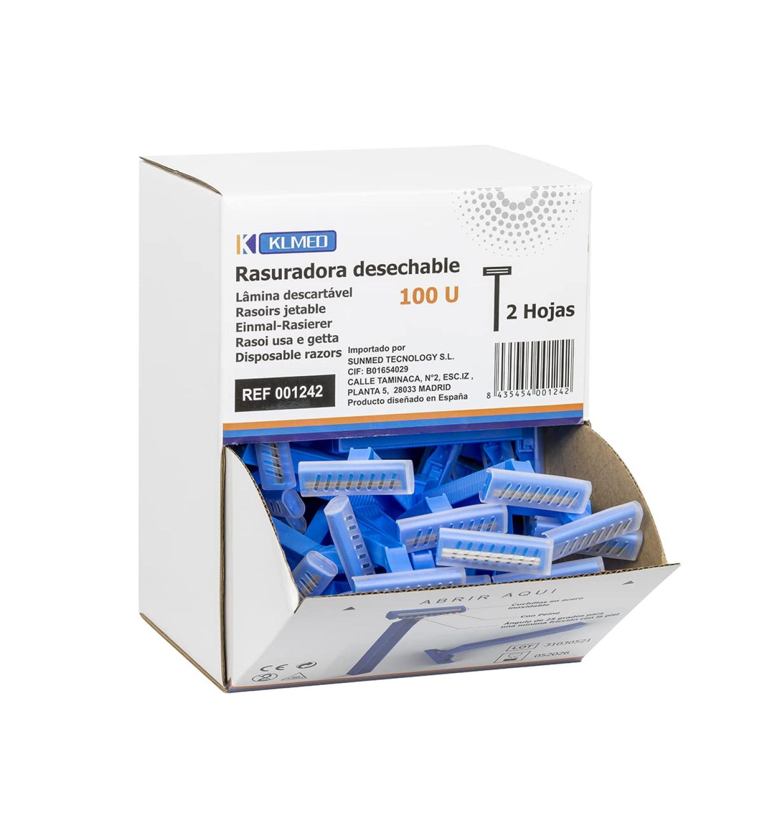 Buy Disposable Razors | Stainless Steel Two Blades Minimal Friction | 100 Pack - International Shipping Available - Buy Online on GoSupps.com