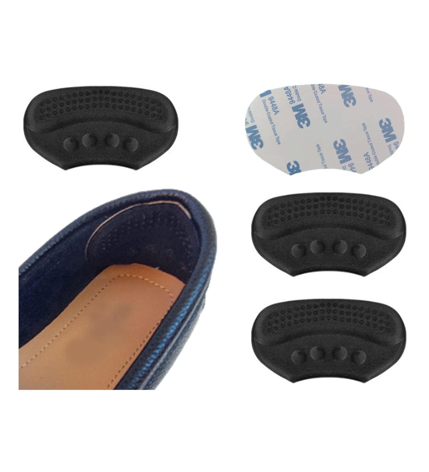 VivoFoot Anti-Slip Heel Grips - 4 PCs Thick Liners for Loose Shoes - Heel Cushion Inserts - Prevent Slipping & Blisters - Black 6mm - Buy Online on GoSupps.com