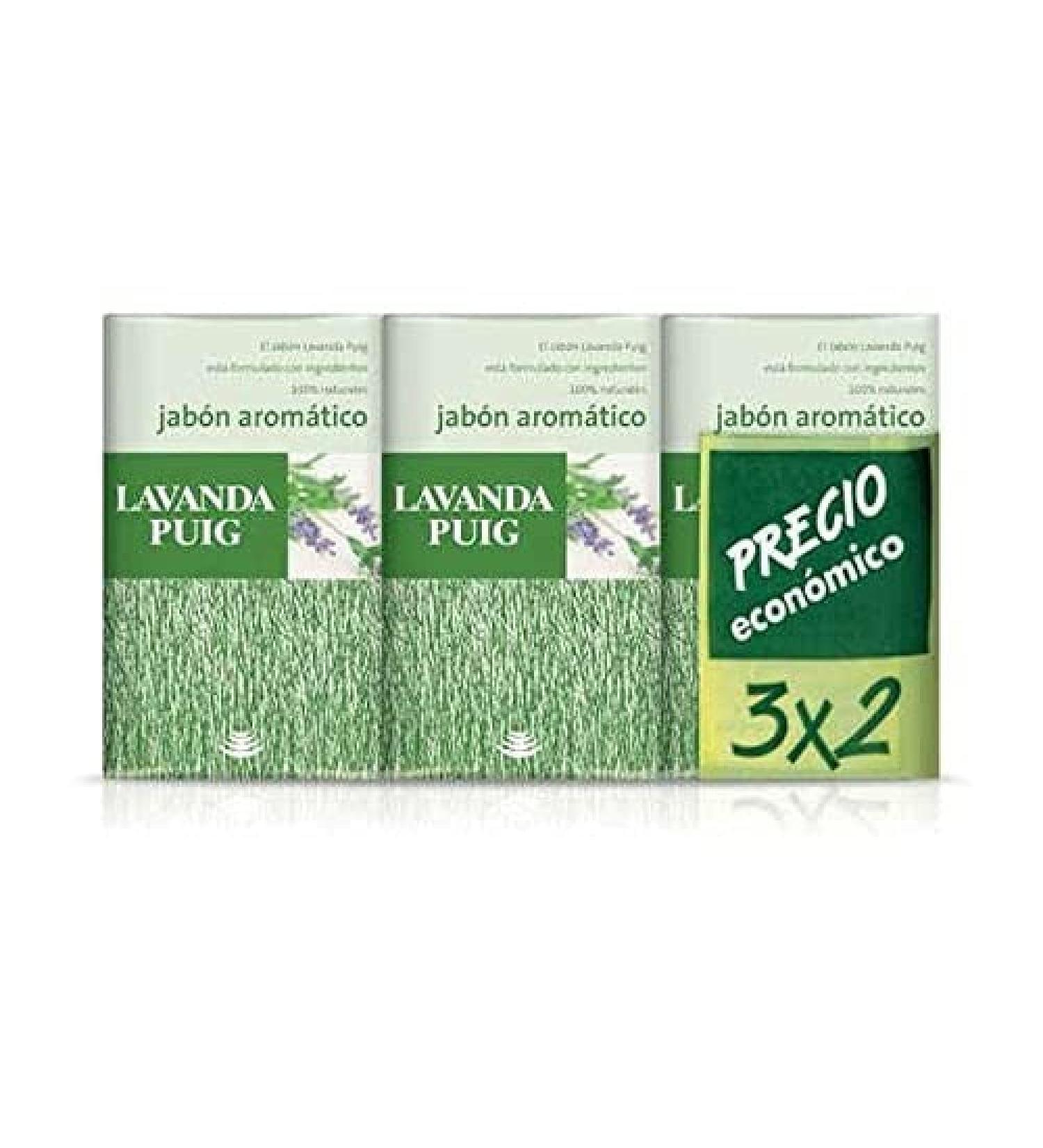 Agua Lavanda Puig Soap Set for Men and Women - 2 Soaps + 1 Free, 4.4 OZ Each - Buy Online on GoSupps.com