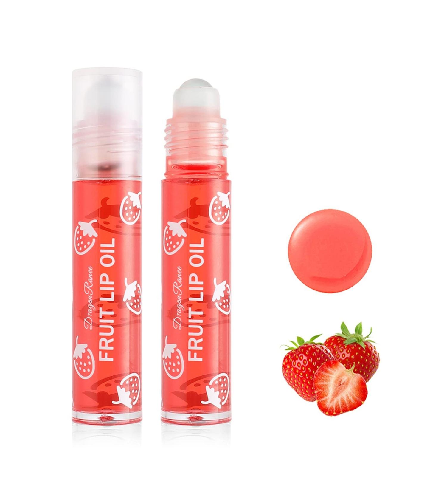 WGUST Hydrating Lip Glow Oil - Long Lasting Nourishing Fruit Extract Plumping Gloss for Lip Care - 04# Strawberry - 0.10 Fl Oz - Buy Online on GoSupps.com