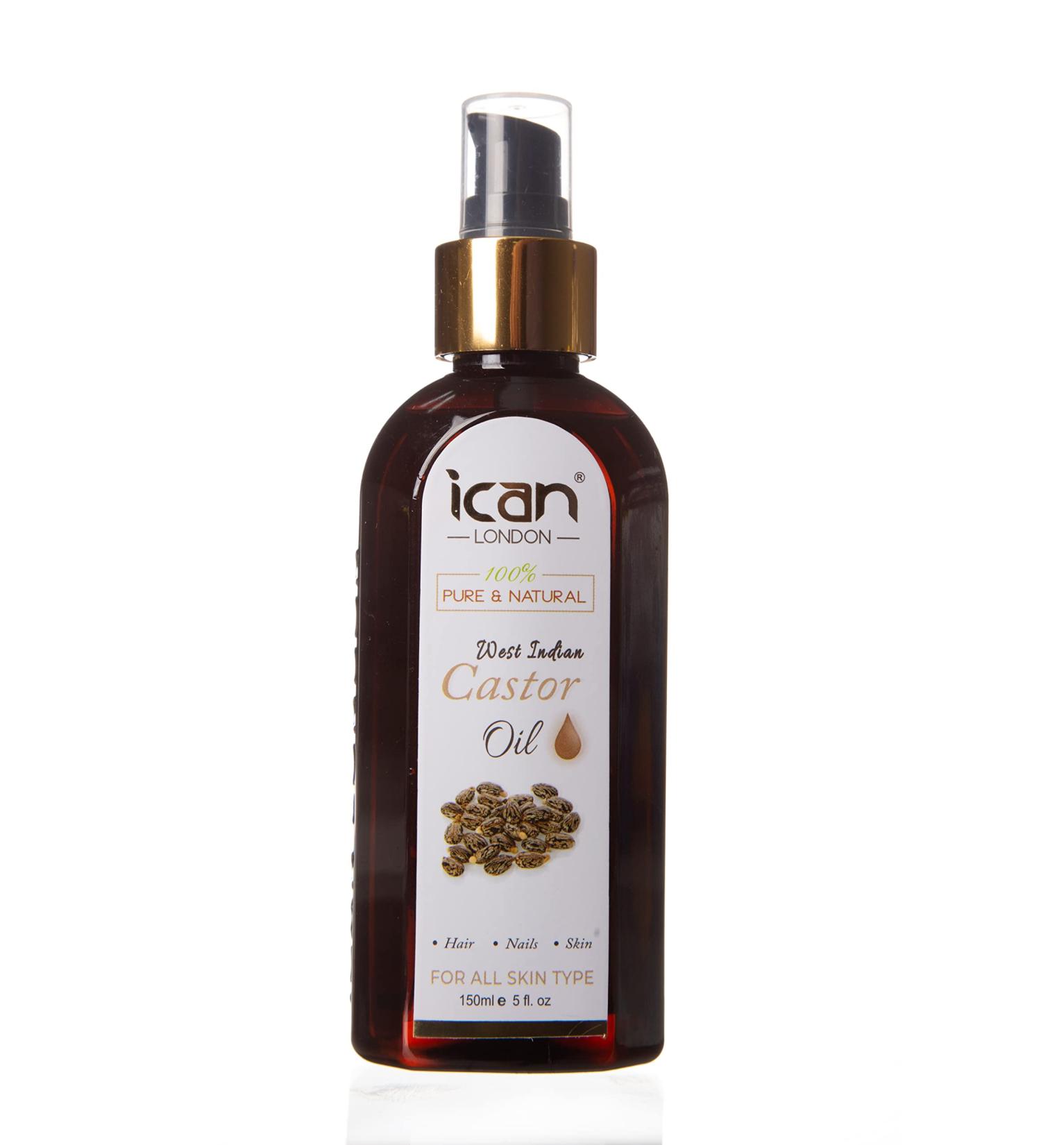 ICAN LONDON 100% PURE & NATURAL WEST INDIAN CASTOR OIL 150ML - Buy Online on GoSupps.com