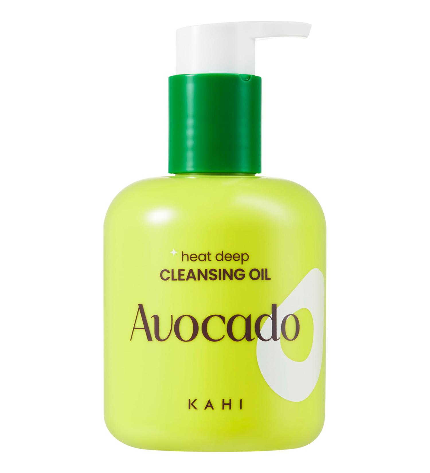 KAHI Heat Deep Cleansing Oil Avocado - Self-Warming Face Oil Cleanser for Blackheads and Waterproof Makeup - Moisturizing Korean Skincare 6.76 fl oz - Buy Online on GoSupps.com