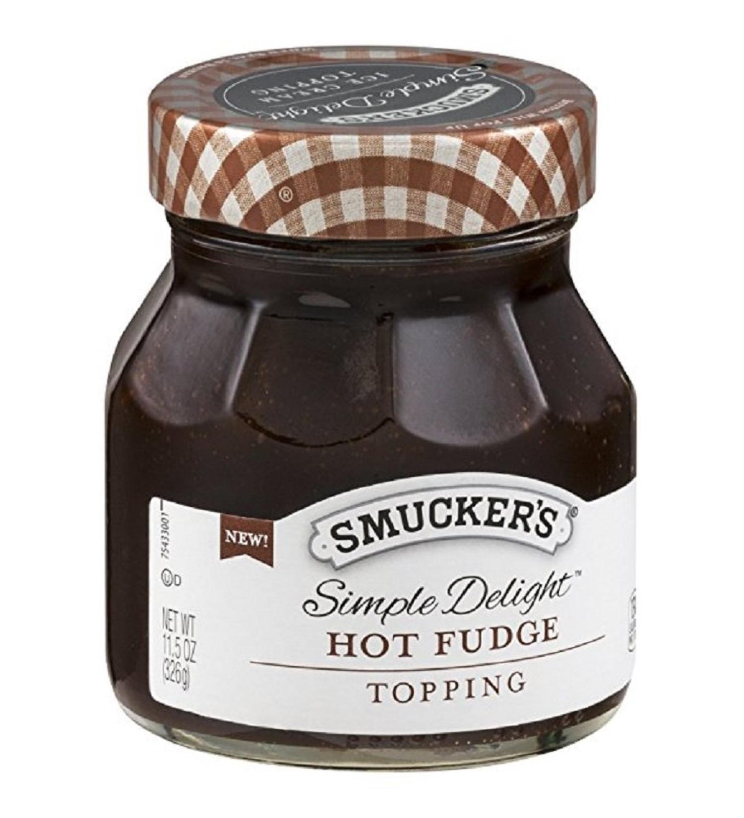 Smucker's Simple Delight Hot Fudge Topping 11.5 oz (Pack of 2)