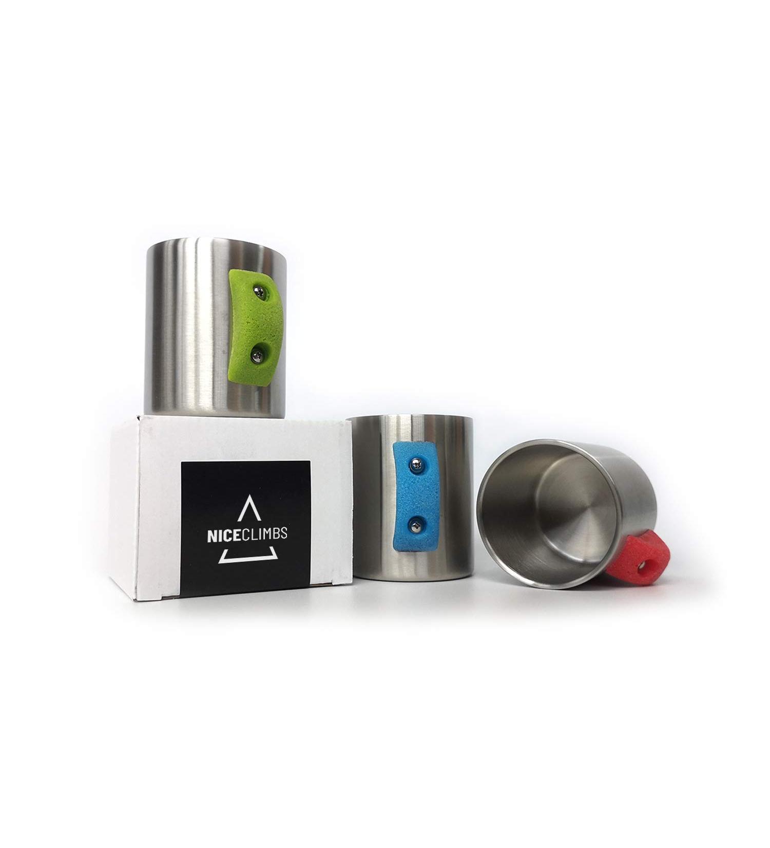 NiceClimbs Stainless Steel Rock Climbing Mug - Blue | Durable and Stylish - Buy Online on GoSupps.com