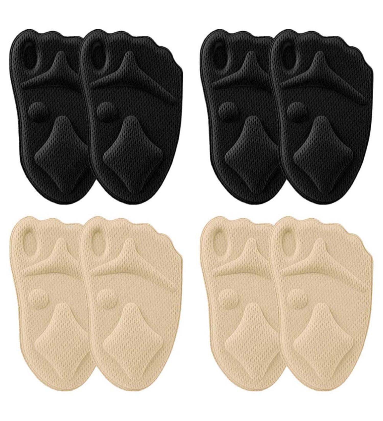 Lurrose 4 Pairs Sponge forefoot pad high heel liners gel Forefoot insert high heel insoles Non Slip Shoe Insert metatarsal insoles Shoe Pad 4d mesh stretch fabric - Buy Online on GoSupps.com