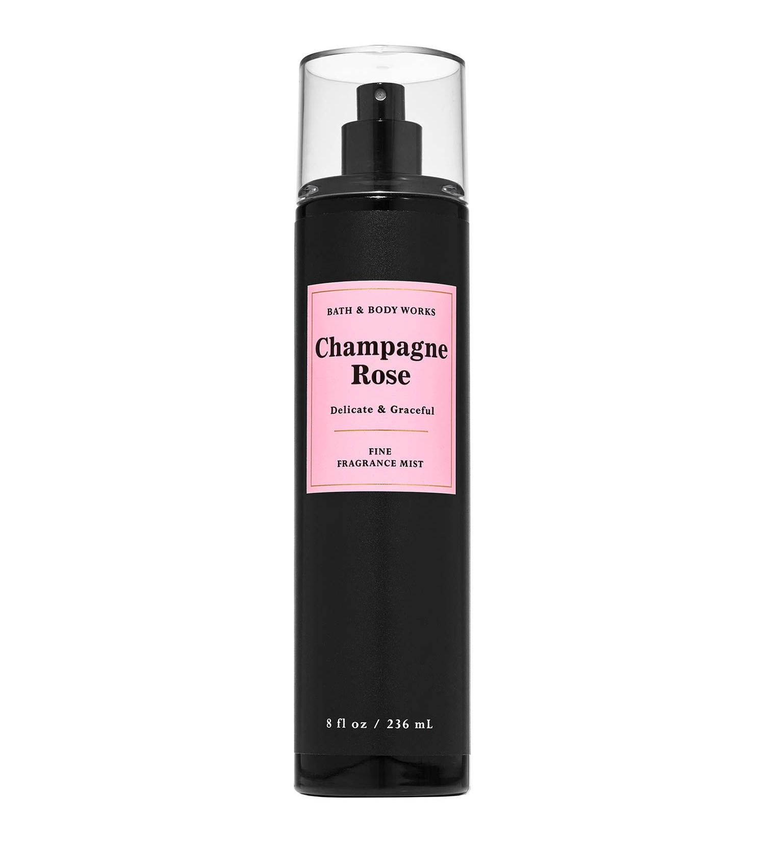 Bath & Body Works CHAMPAGNE ROSE Fine Fragrance Mist 8 Fluid Ounce (2020 Limited Edition)