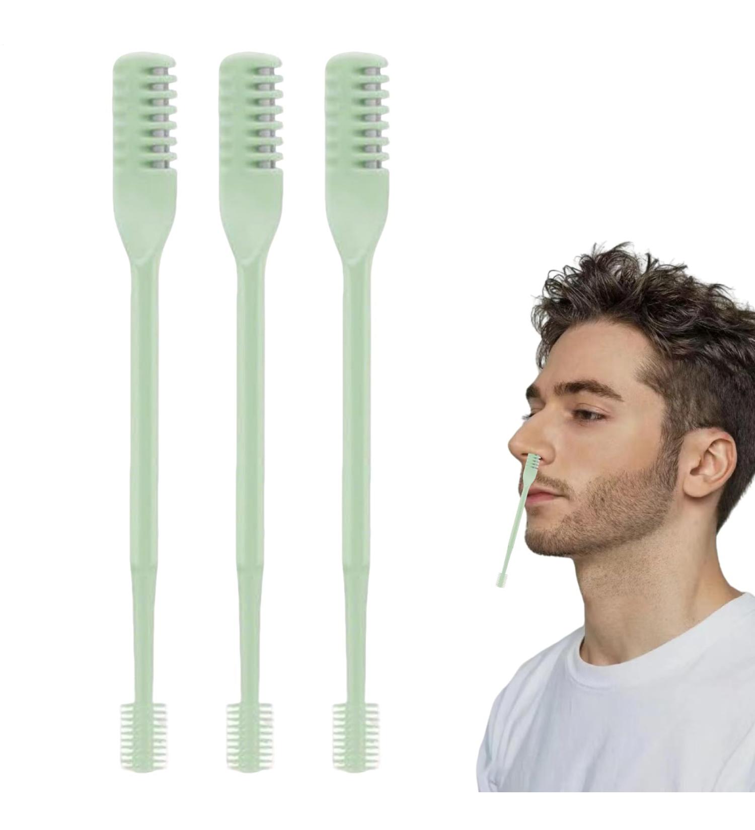 Nose Hair Trimmer for Men Double Head Nose Shaver3 Parts Portable 360 Degree Rotating Shaver for Grooming of Men and Women Vegetable - Buy Online on GoSupps.com