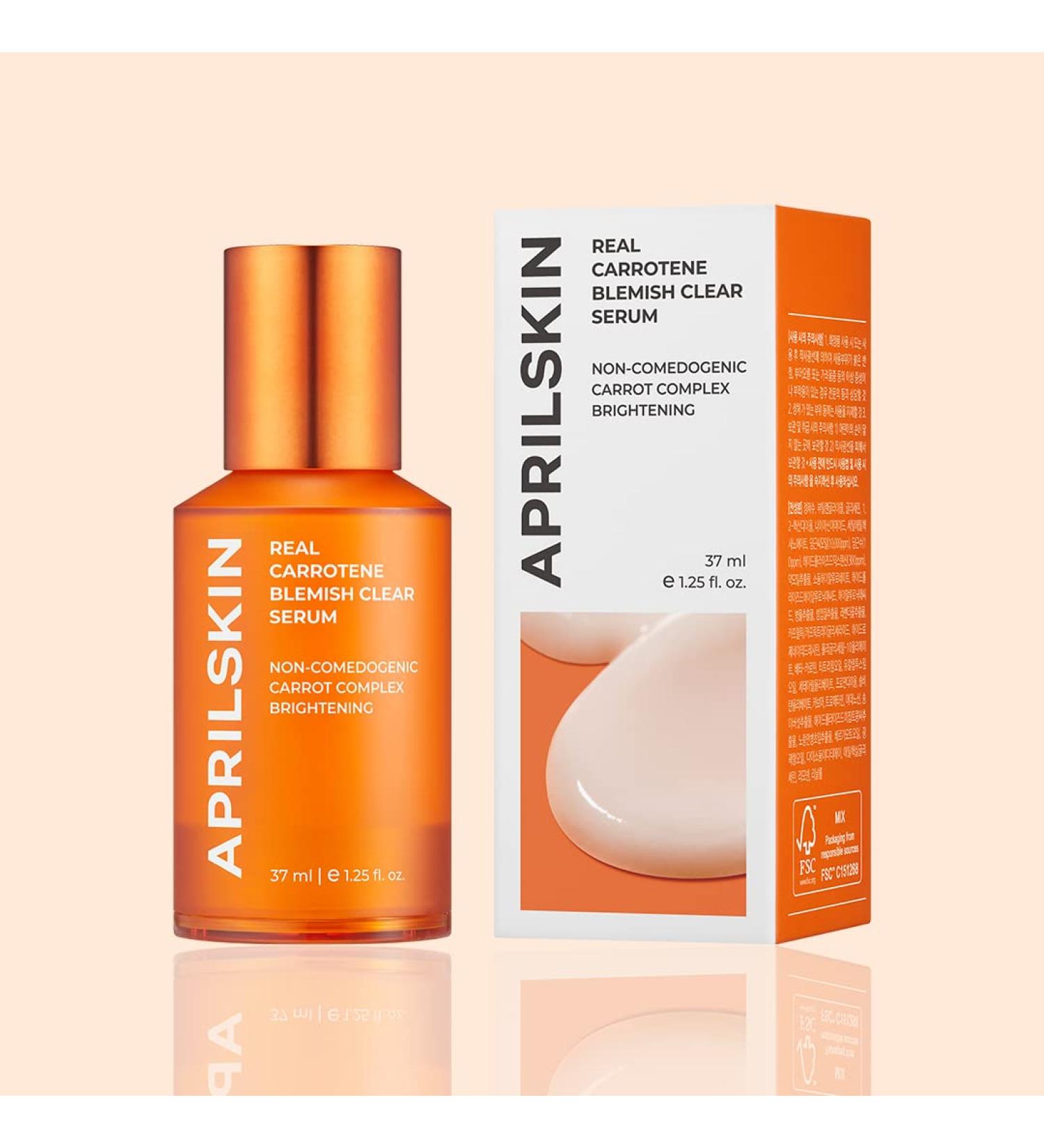APRILSKIN Carrotene Clarifying Serum - Vegan, Cruelty-Free for Oily, Sensitive, Acne-Prone Skin | Non-Comedogenic Formula for Acne & Pore Tightening - Buy Online on GoSupps.com