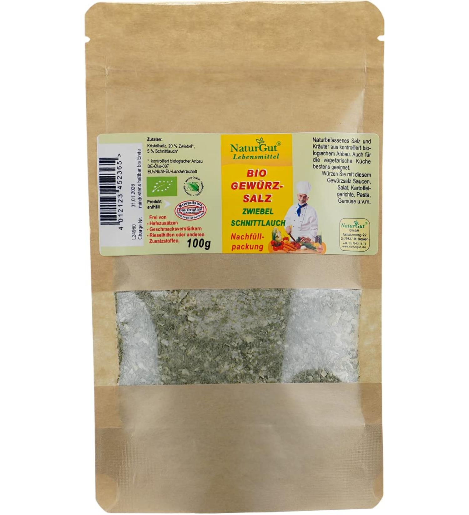 Organic Salt Chives Onion Spice Refill – 100g