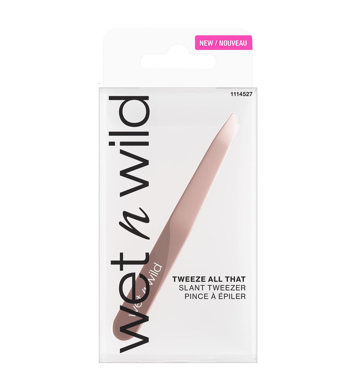 Wet n Wild Tweeze All That Slanted Tweezers in Pink - Precision Eyebrow Tool - Buy Online on GoSupps.com