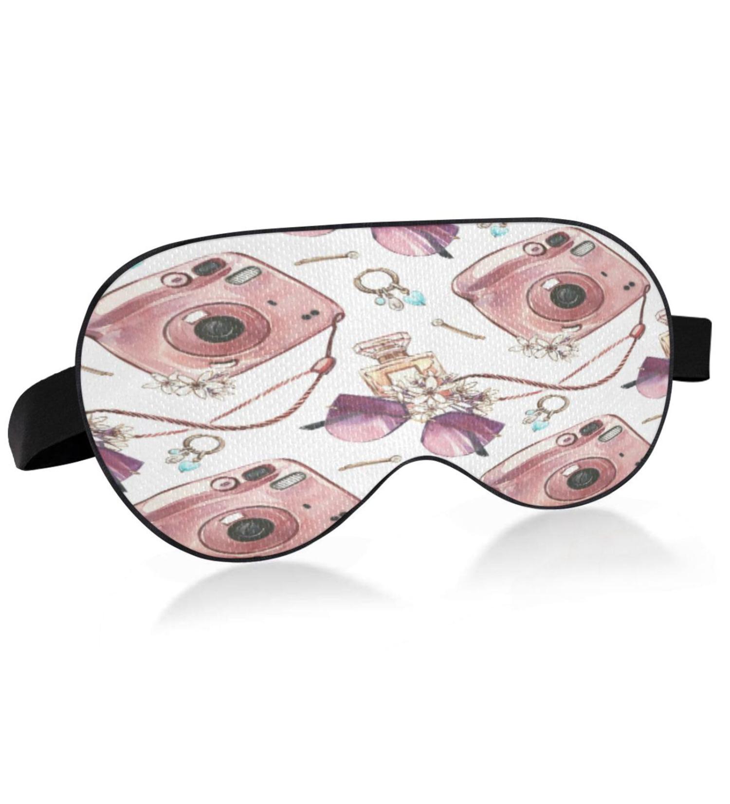 Buy Sleep Mask - Light Blocking Eye Mask for Travel Naps & Sleep | Adjustable Soft Blindfold for Men & Women - Buy Online on GoSupps.com
