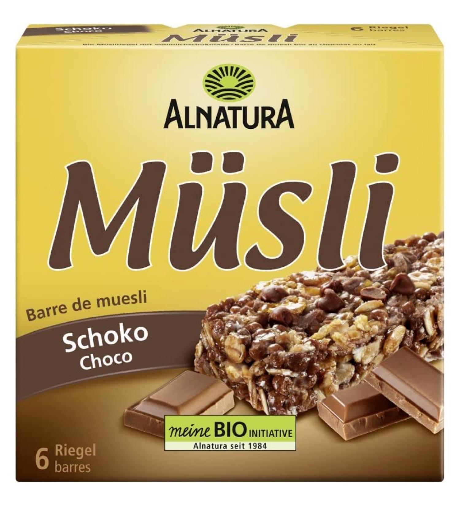 ALNATURA - Choco Muesli Bar 150G - Pack of 4 - Buy Online on GoSupps.com