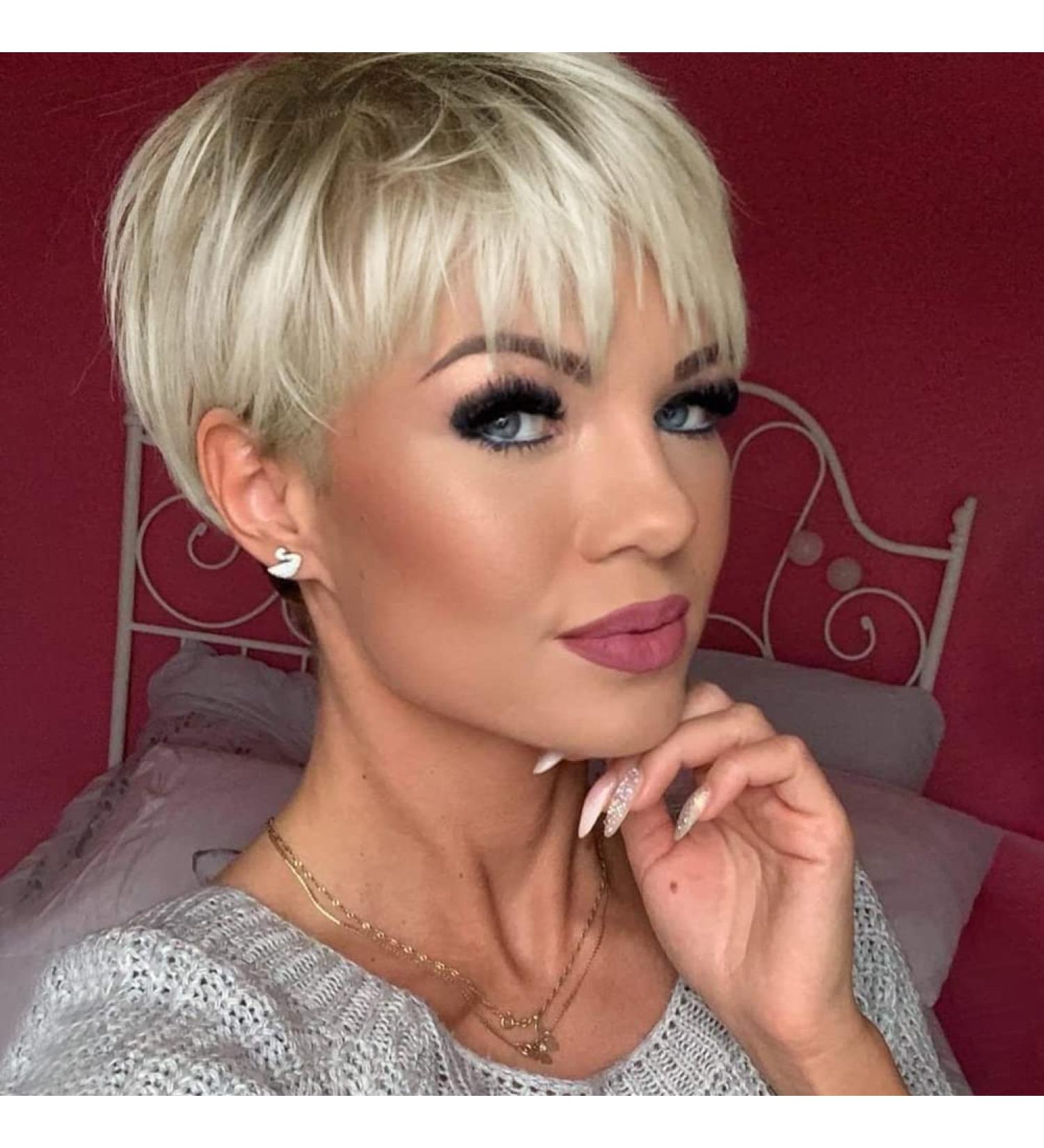 Short hair natural wigs cheap