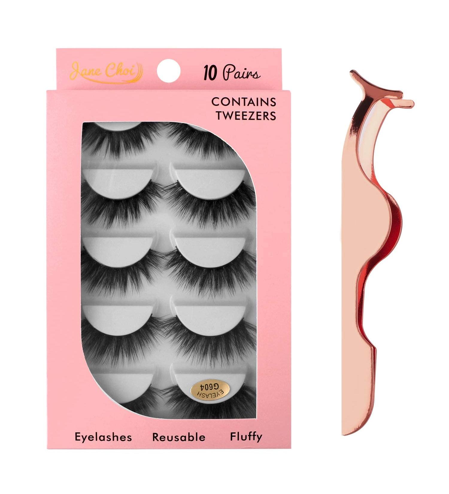 Shop 3D Reusable False Eyelashes - Long & Thick Handmade Dramatic Lashes (4 Pairs) - G604 - Buy Online on GoSupps.com