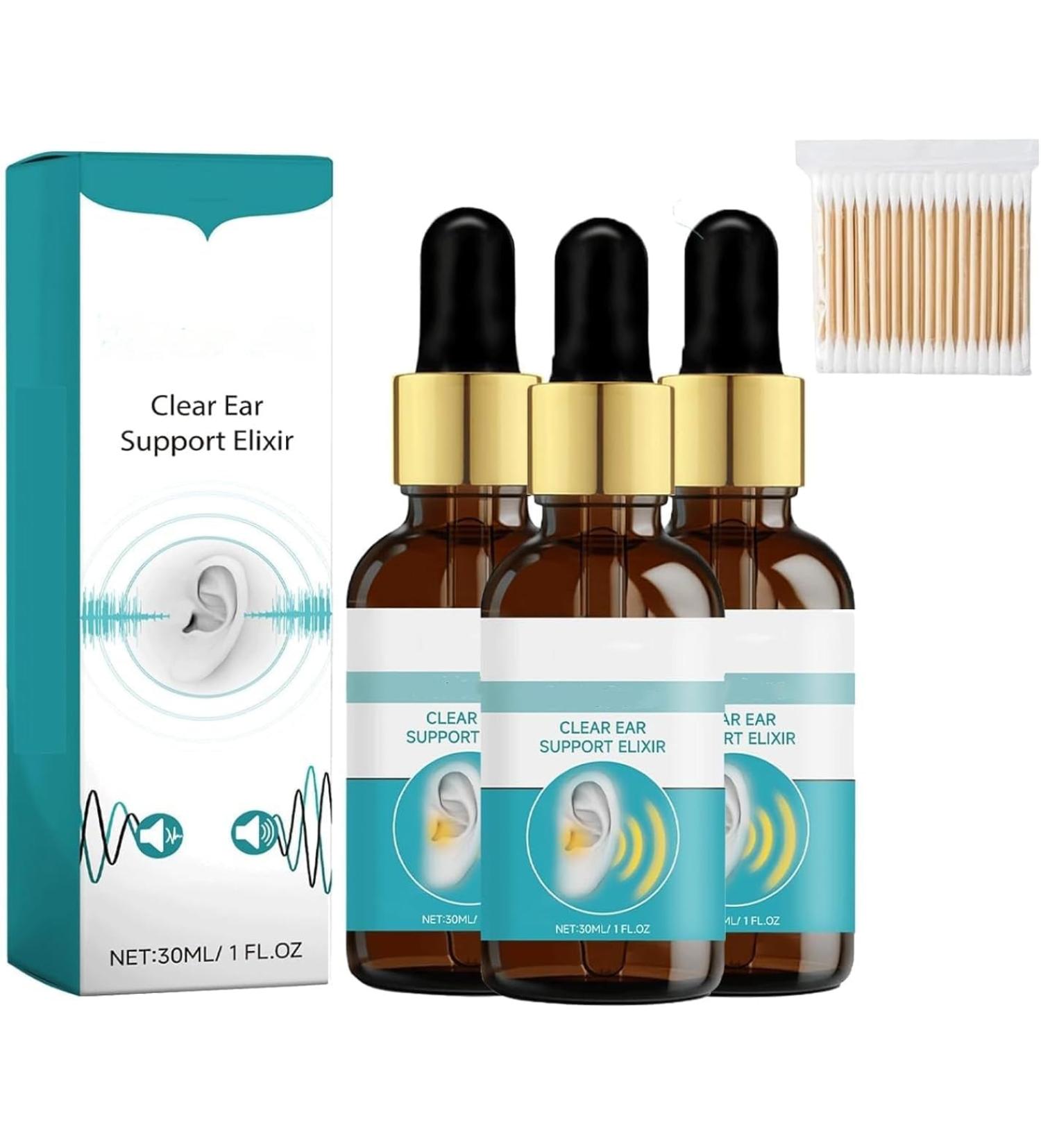 EchoPure Organic Ear Support Elixir Tinniease Spray for Tinnitus Tinnitus Relief for Ringing Relieve Ear Discomfort (3 Pcs) - Buy Online on GoSupps.com