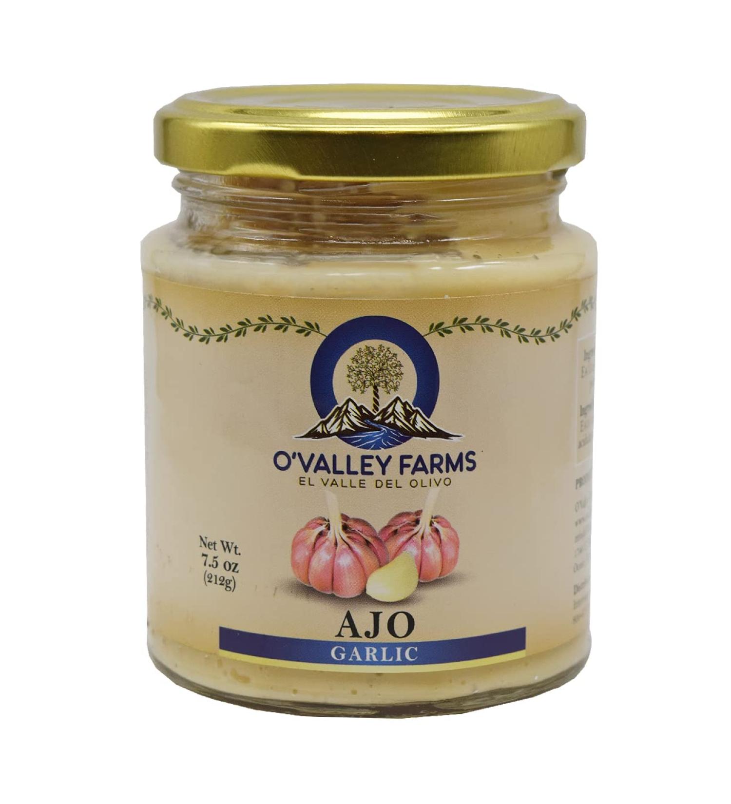 O'Valley Farms Ajo Peruvian Garlic Paste 7.5 oz - Authentic Flavor in a Glass Jar | Pack of 1 - Buy Online on GoSupps.com