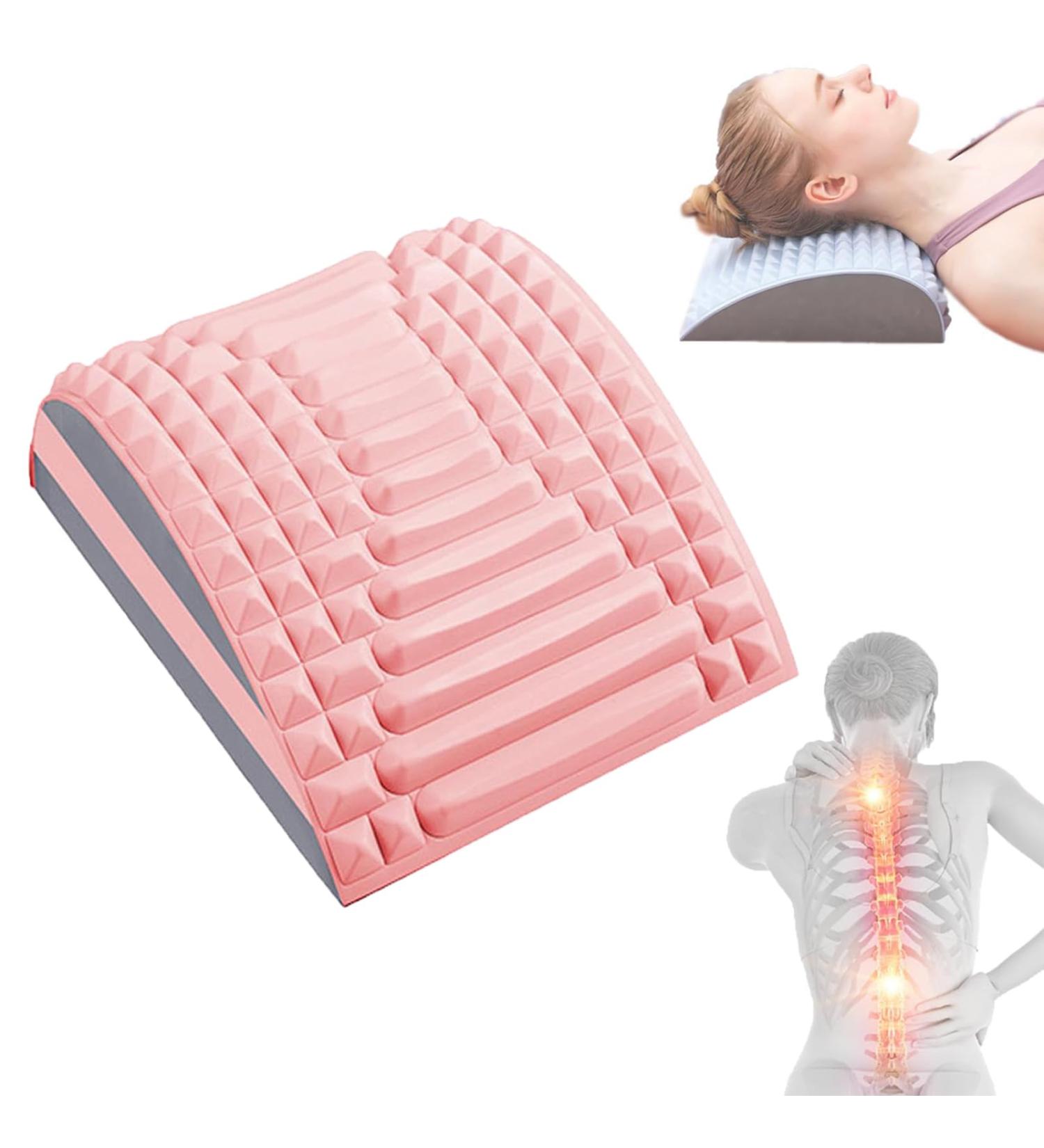 Acemend Back Stretcher Acemend Refresh - Neck & Back Stretcher Back Neck Cracker for Lower Back Pain Relief Multi-Level Adjustable Spine Board for Herniated Disc (Pink) - Buy Online on GoSupps.com