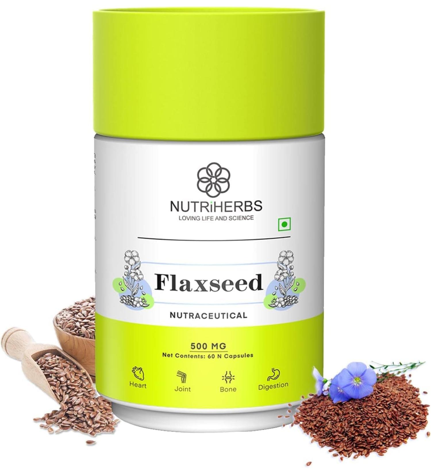 Flaxseed 500mg (60 Capsules) for Unisex - by pharmacylife - Buy Online on GoSupps.com