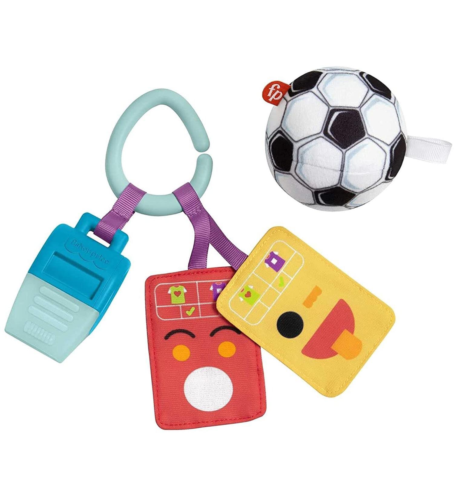 Fisher-Price Just for Kicks Newborn Gift Set - 3 Soccer-Themed Toys for Infant Sensory Play - Buy Online on GoSupps.com