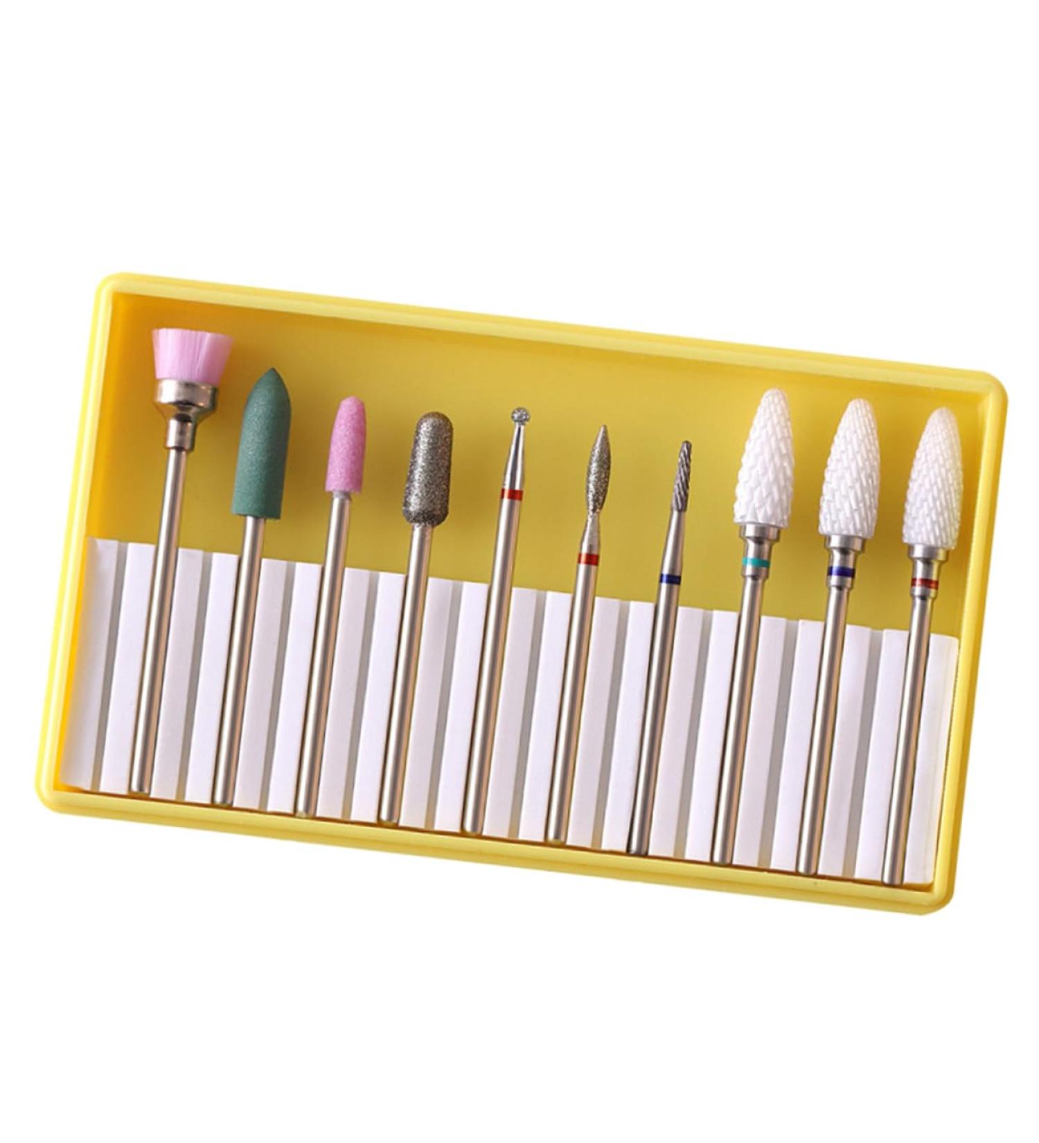 minkissy 1 Set Nail Drill Bits Nail Drill Replacement Bits Efile Nail Drill Cuticle Drill Bits Manicure Pedicure Bit Nail for Beginners Nail Art Supplies Nail Tools Gel Electric - Buy Online on GoSupps.com