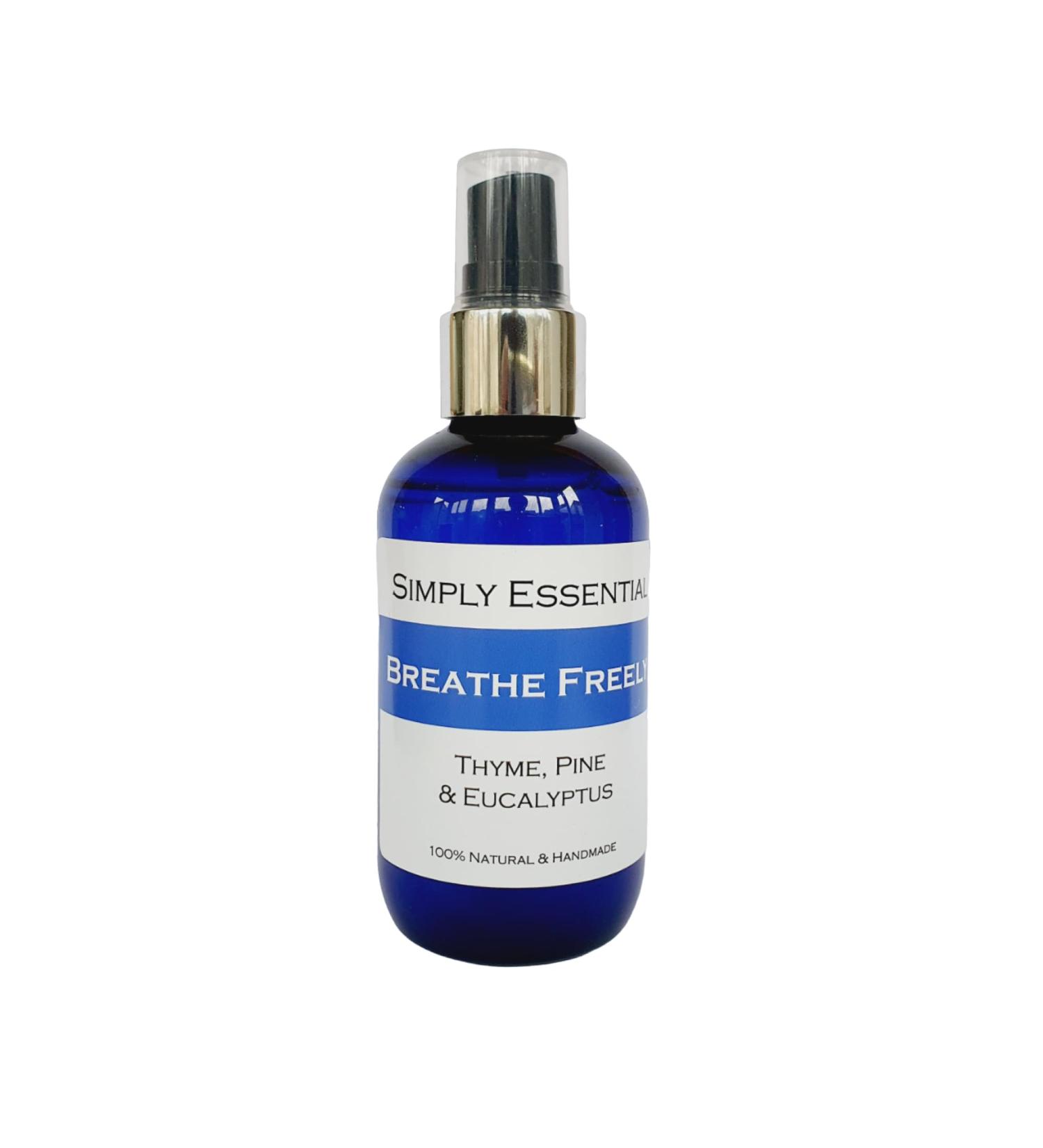 Simply Essential Breathe Freely Aromatherapy Pillow Spray with Thyme Pine & Eucalyptus Essential Oils 100ml - Buy Online on GoSupps.com