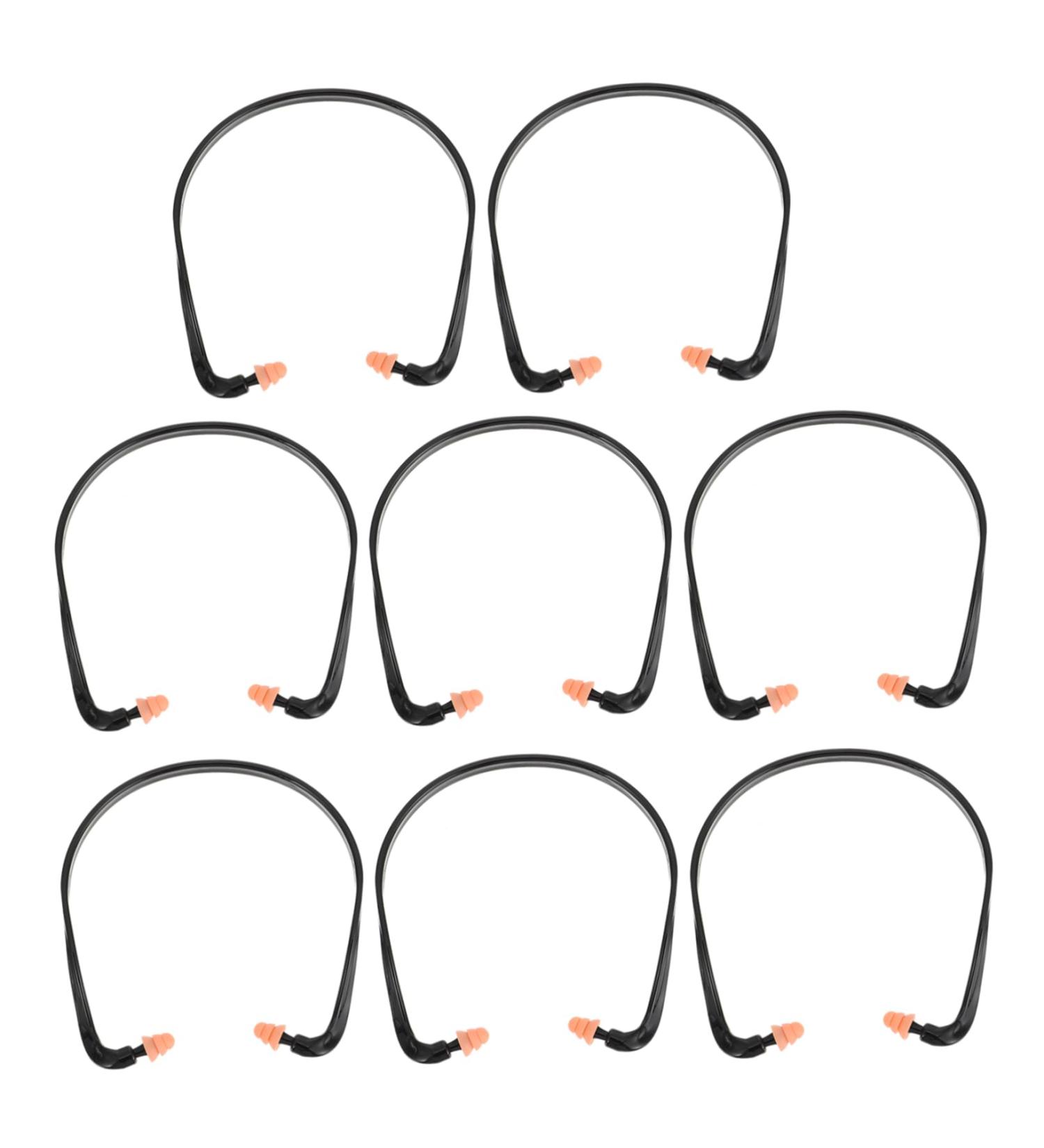 FOMIYES 8pcs Reusable Earplugs for Snoring Studying Work & Shooting - Black Ear Plug Set - Buy Online on GoSupps.com