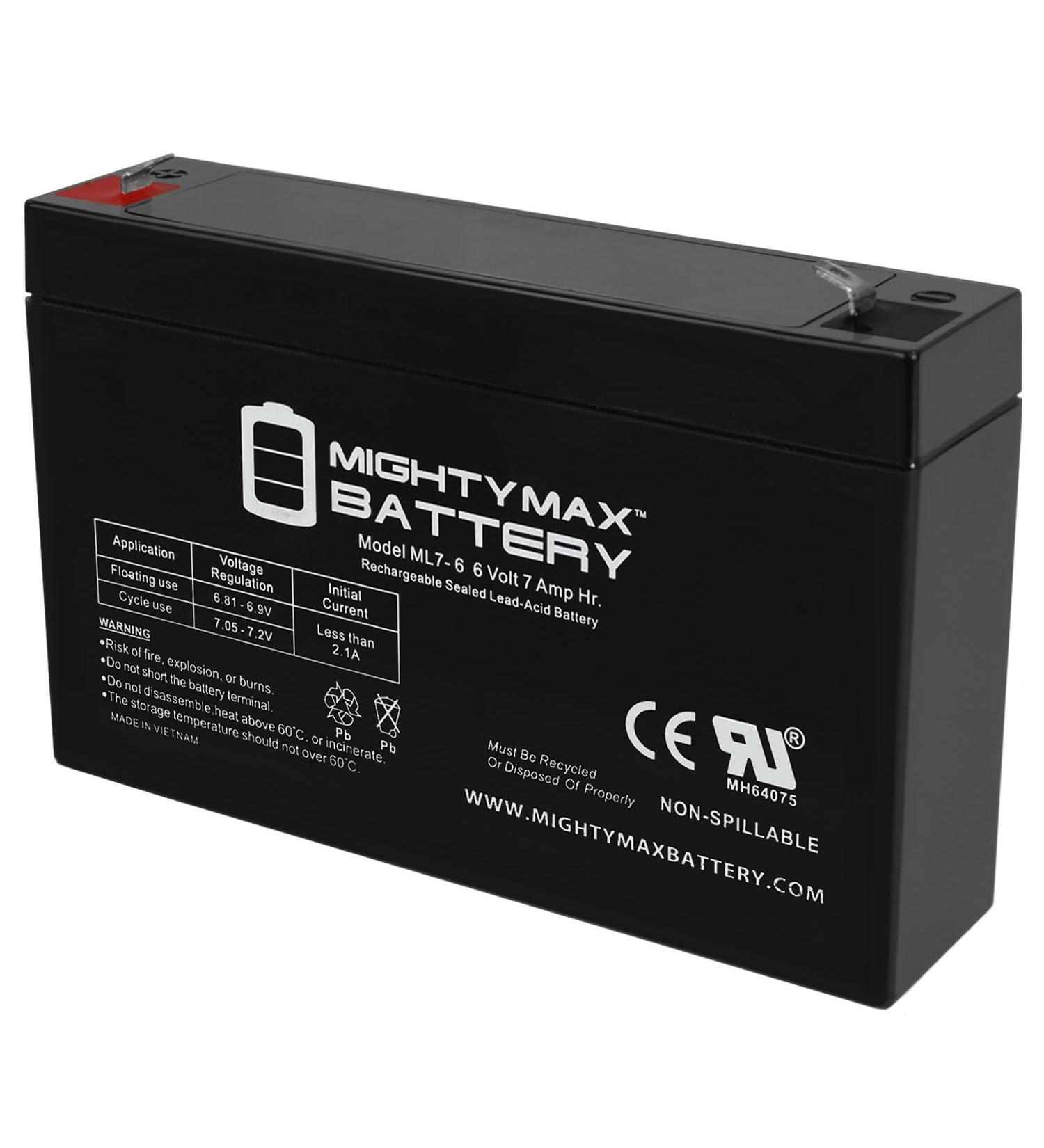 Mighty Max 6V 7Ah Replacement Battery for Power Patrol SLA0925 | International Shipping Available - Buy Online on GoSupps.com