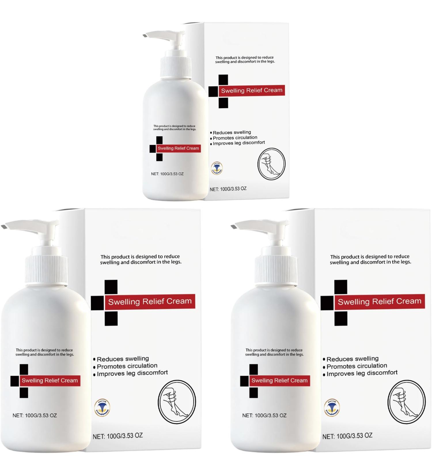  Nuvilo Leg Relief Body Cream - Soothing Moisturizing Lotion for Tired Legs - Relaxing Daily Care for Comfort and Appearance (3 pcs) - Buy Online on GoSupps.com