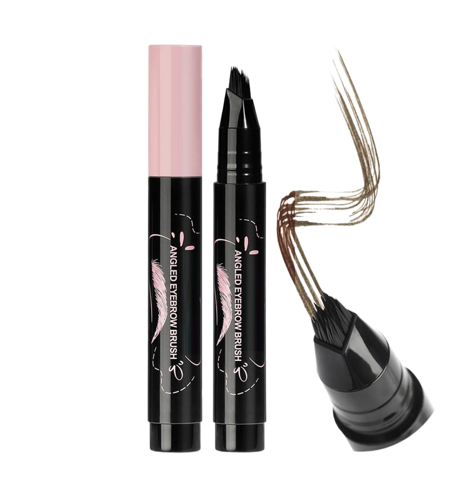 Eyebrow Pen Color Smudge Resistant Long Lasting Eyebrow Pen Ultrafine Tip Liquid Color 14ml Makeup for Daily Activities such as Work Sports Dating and Travel 02 Tawny Brown - Buy Online on GoSupps.com