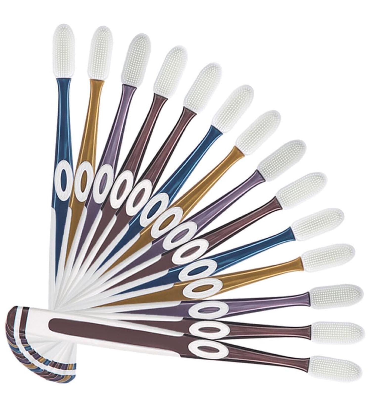 Healeved 10st Tools for the oral care tooth cleaning tool Travel toothbrush tooth cleaning brush toothbrush tissue toothbrush Tool Miss TPU Accessories soft fur