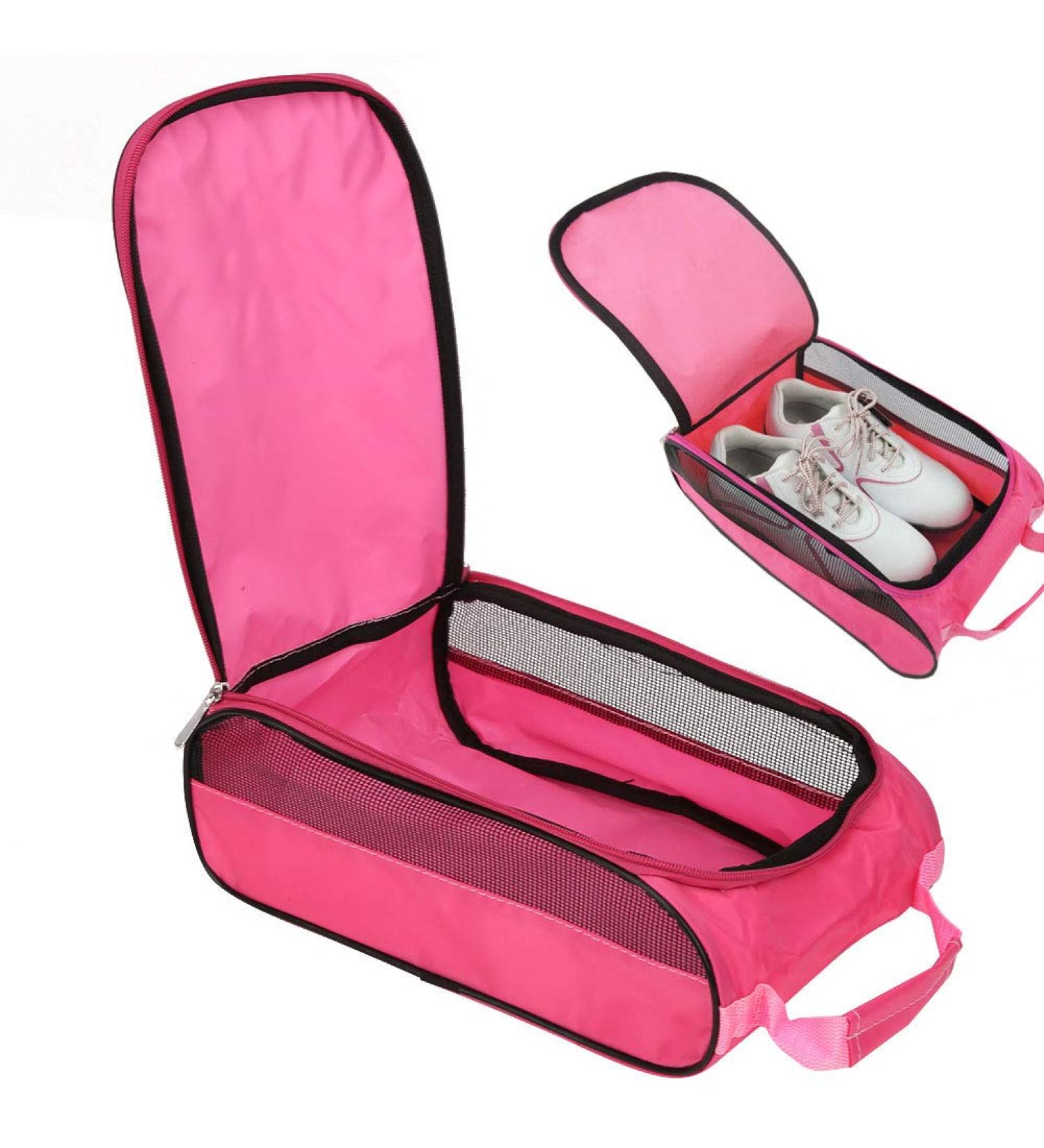 Haokaini Nylon Golf Shoe Bag - Classic Portable Travel Organizer Breathable Large Capacity with Zipper - Buy Online on GoSupps.com