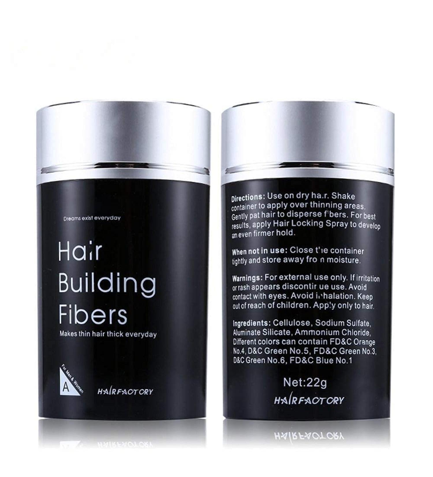 Dark Brown Hair Building Fibers for Thinning Hair, Bald Spots - Keratin Hair Re-growth Powder for Men and Women - Buy Online on GoSupps.com