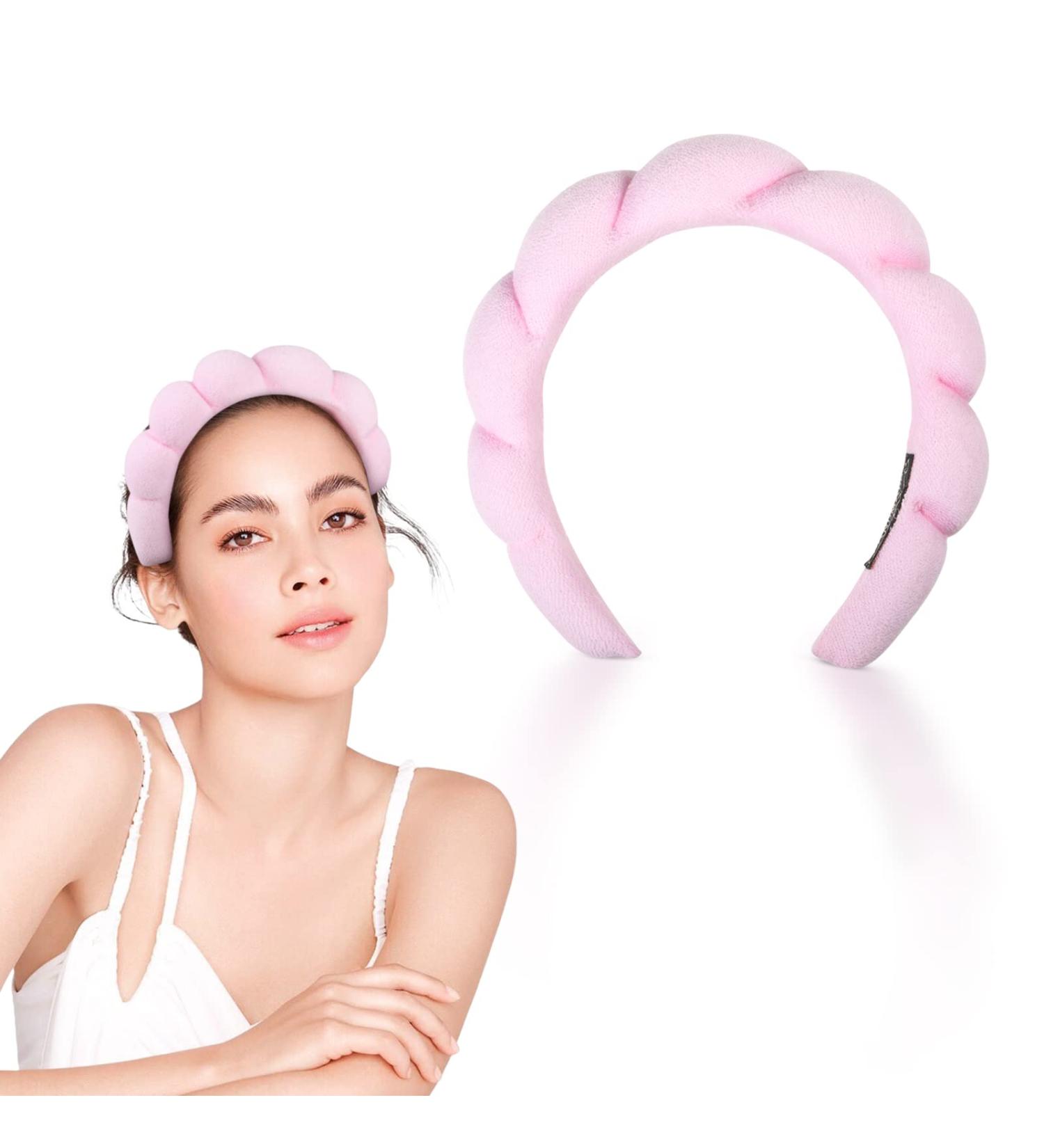 Spa Headband for Women Sponge Puffy Makeup Headband Spa Headband Non Slip Wide Headband Terry Towel Cloth Fabric Head Band Puffy Makeup Headband for Yoga Washing Makeup Removal Shower Facial Mask - Buy Online on GoSupps.com