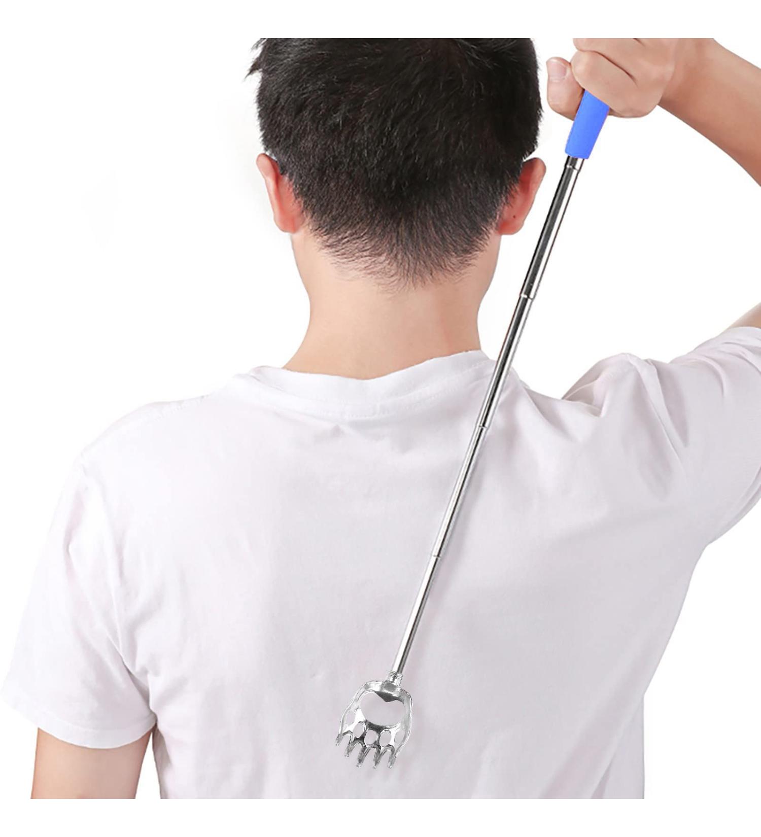 Stainless Steel Telescopic Back Scratcher Bear Claw Scratching Hands Extendable Ocj441 Blue One Size