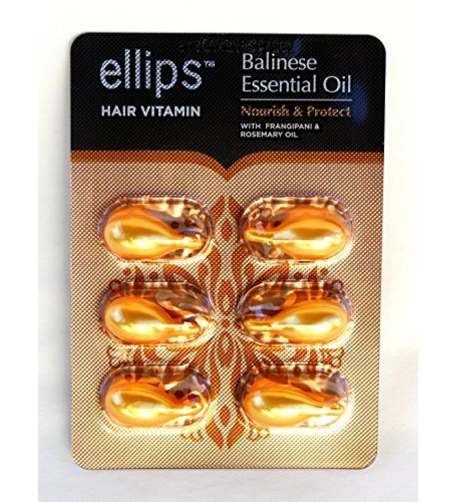 Ellips Hair Vitamin Balinese Essential Oil - Nourish & Protect 6 Blister ( 6 Capsule)
