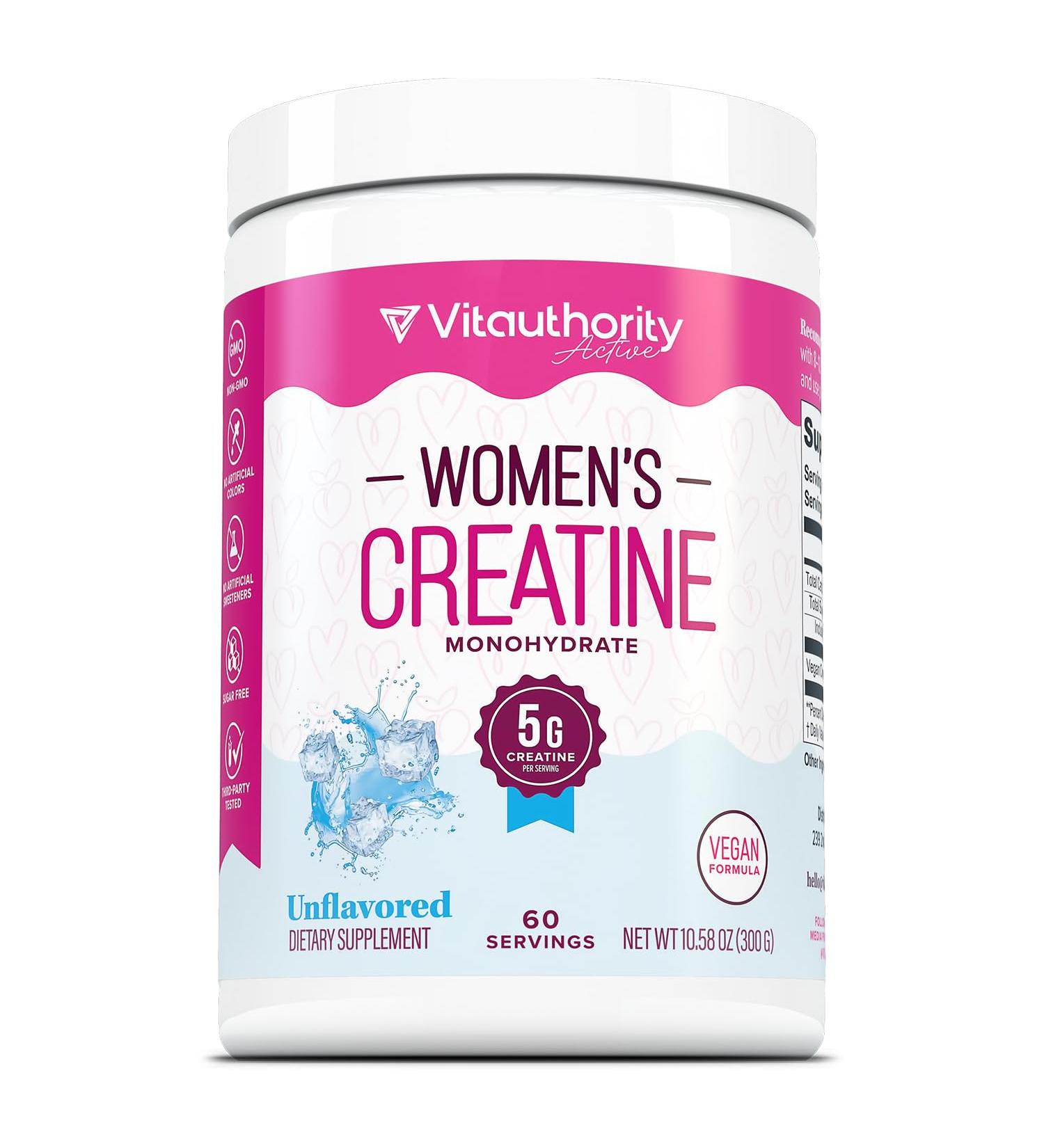 Micronized Creatine Monohydrate Powder 5g per Serving Creatine Supplement | Support ATP Boost Strength Lean Muscle & Recovery | No Sugar Dyes or Fillers | Superior Mixing - Unflavored 60 Servings - Buy Online on GoSupps.com