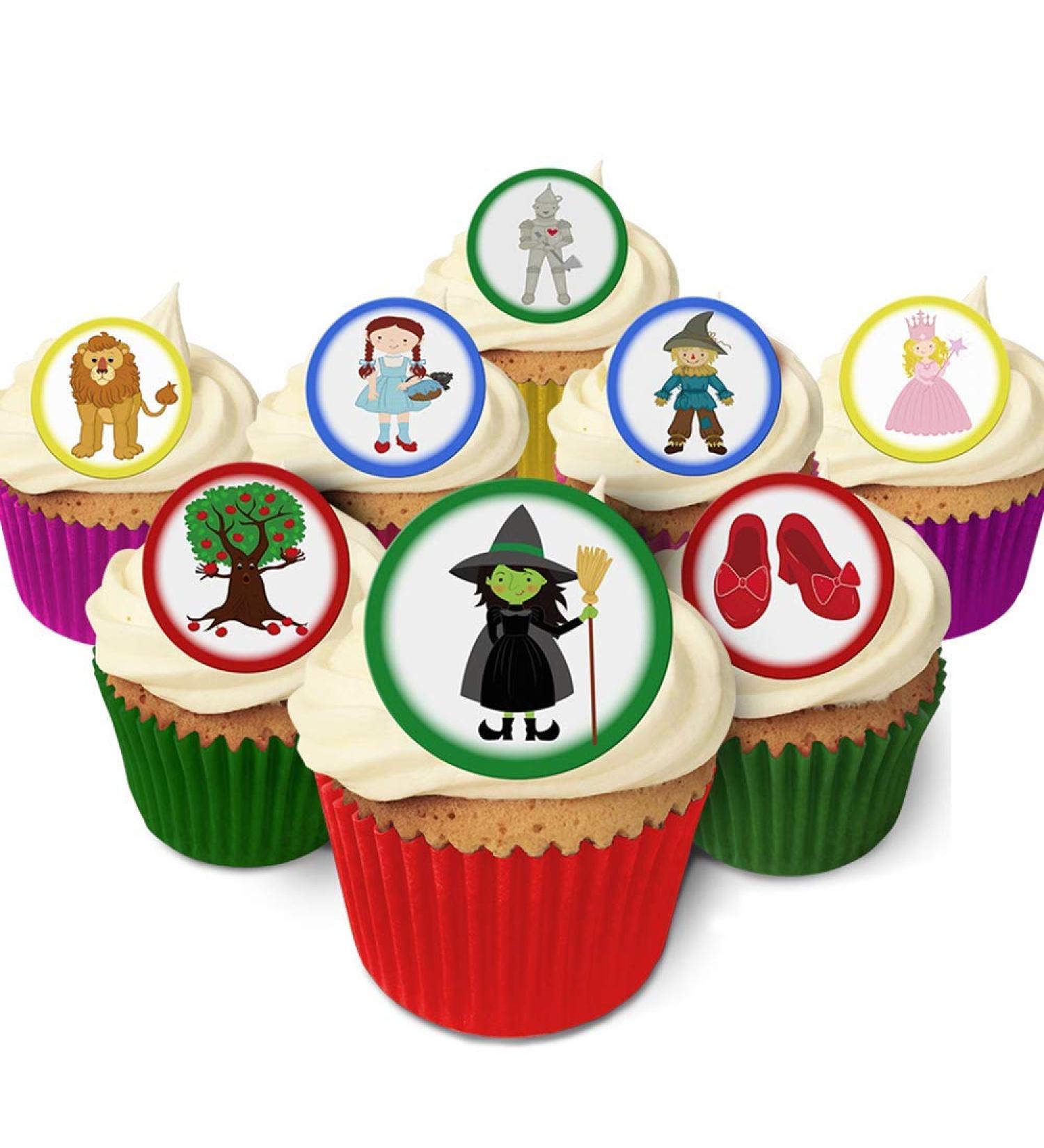 24 Edible Pre-Cut Wafer Round Cake Toppers: Wizard of Oz - Buy Online on GoSupps.com