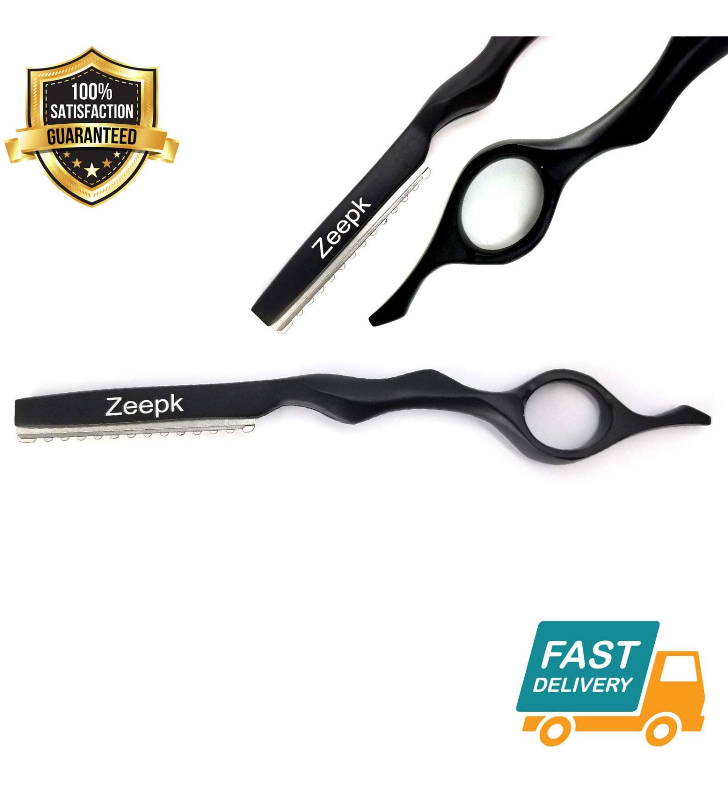 Hair Thinning Razor Hair Styling Razor Feather Styling Razor Thinner Razor Black Thinning Blade Feather Cutting Razor Hair Razor Stainless Steel SALON HAIRDRESSING RAZOR - HAIR CUT