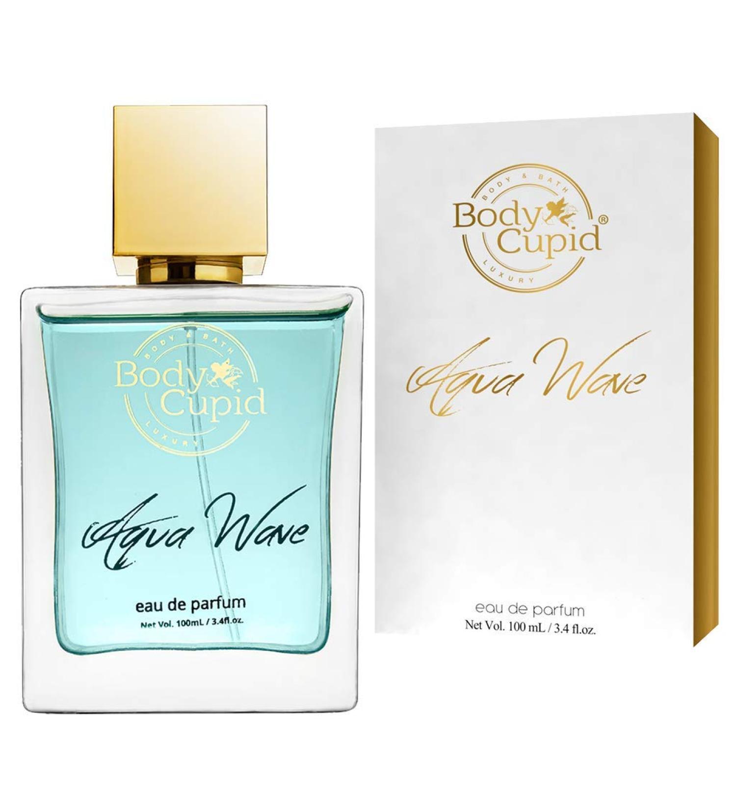 Bo'dycupid Aqua Wave Perfume for Men & Women Eau De Parfum Fresh Unisex Fragrance - 100 mL (3.38 Fl Oz)