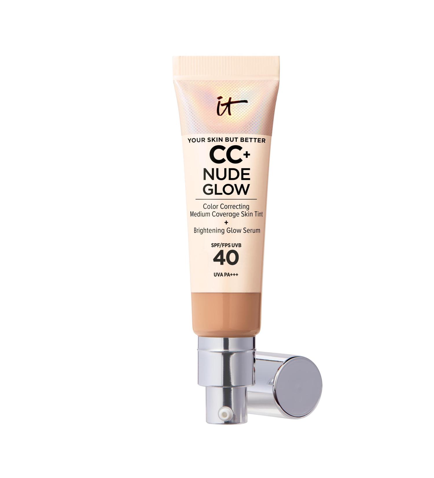 IT Cosmetics CC+ Nude Glow Your Skin But Better Cream Medium Coverage SPF40 Enriched with Peptides Collagen & Vitamins  - Buy Online on GoSupps.com