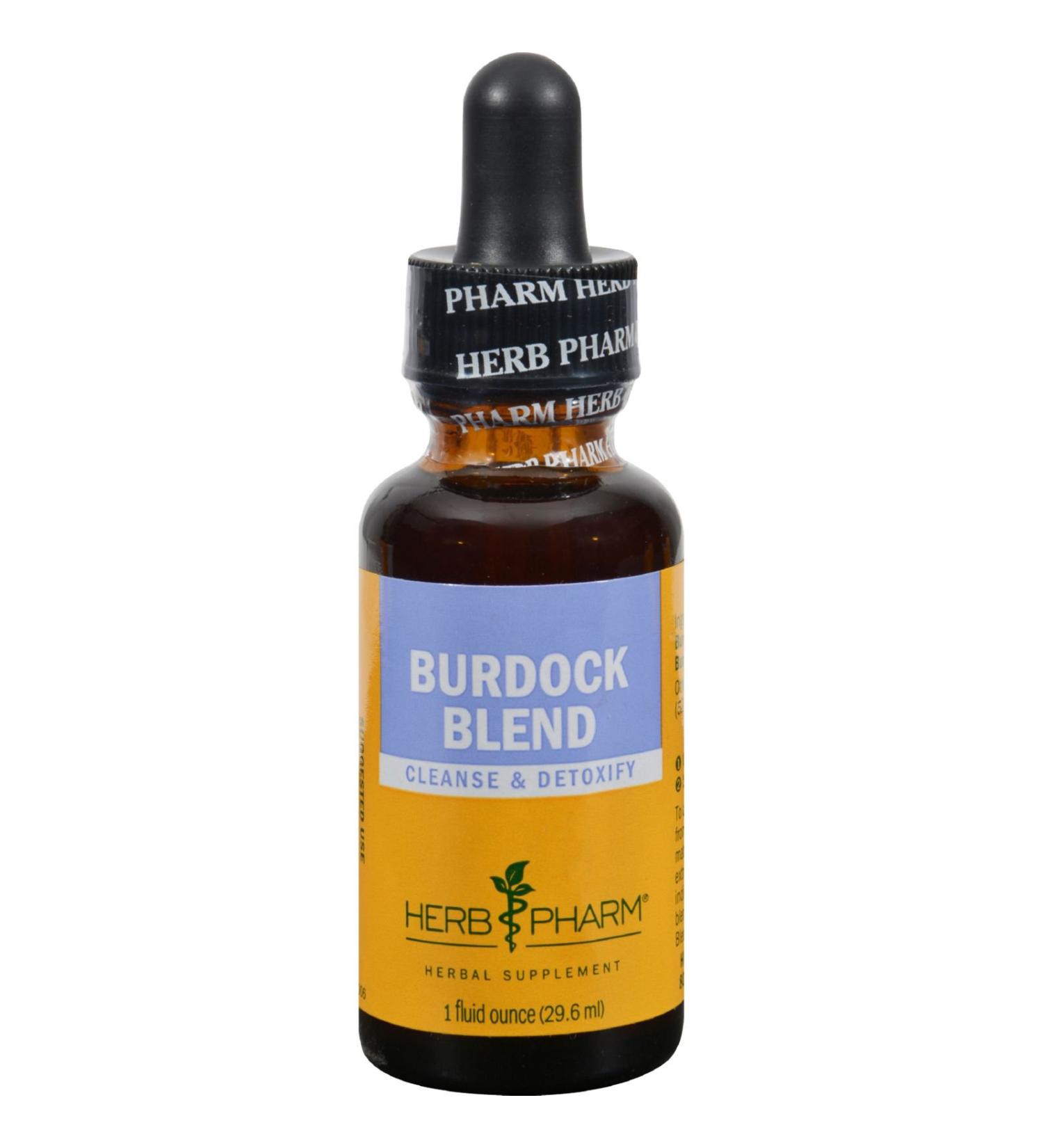Herb Pharm Burdock Blend Liquid Extract to Support Cleansing & Detoxifying - 1 Ounce (DBURD01)