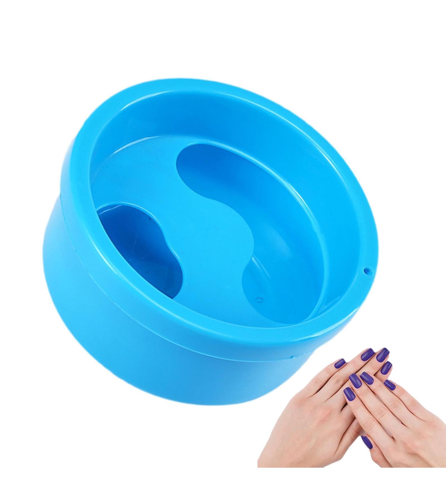 Uozonit Manicure Bowl | Manicure Care Soak Bowl Nail Soaking Container Manicure Hand Bowl Art Hand Wash Spa Tool Manicure Tool for Salon Home Blue - Buy Online on GoSupps.com