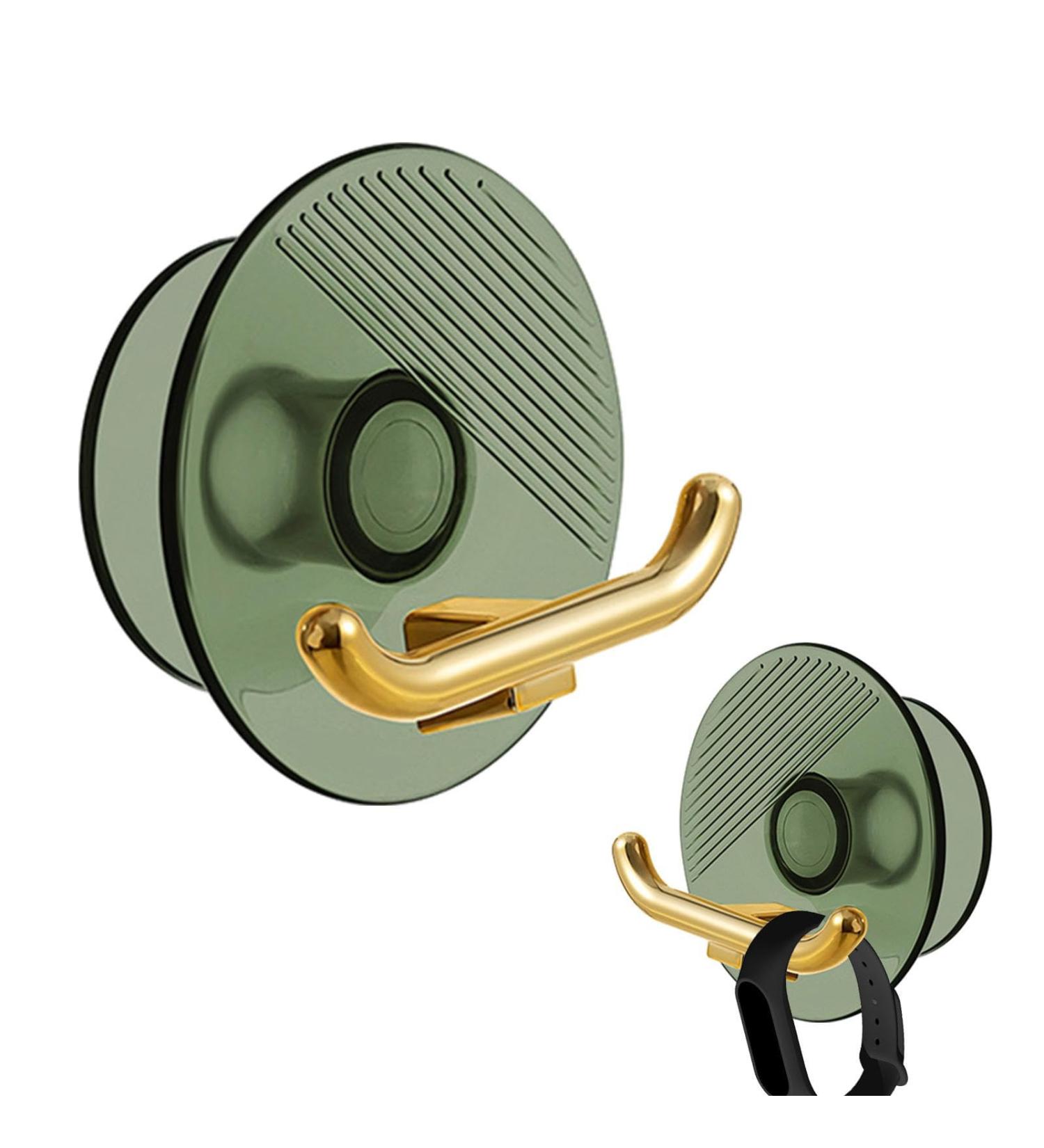 Zonewd Socket Holder | Drill-Free Cable Organizer & Toothbrush Holder | Self-Adhesive Key & Towel Hooks in Translucent Green - Buy Online on GoSupps.com