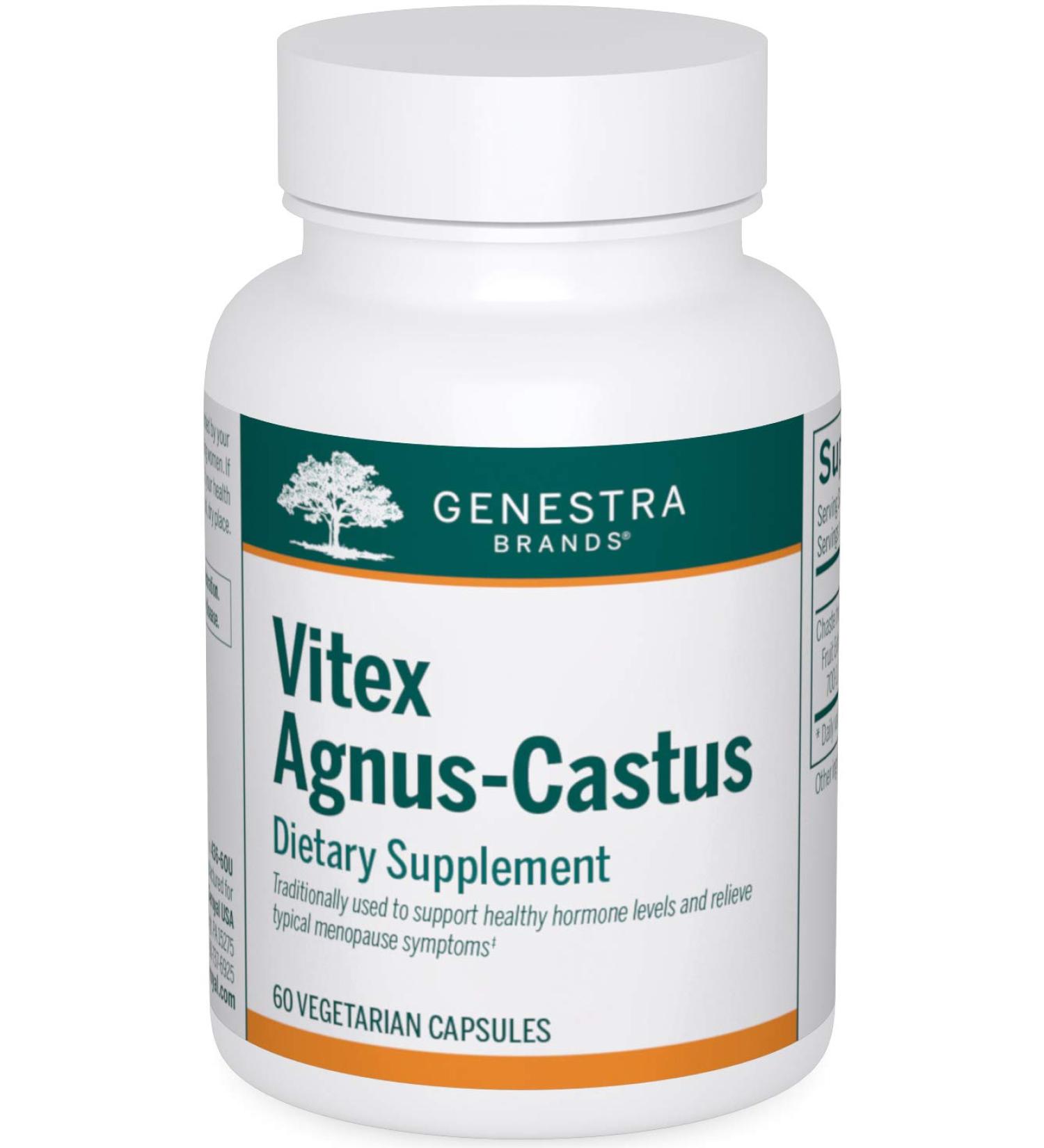 Genestra Brands Vitex Agnus-Castus Supplement | Relieve PMS Symptoms | 60 Capsules - Buy Online on GoSupps.com