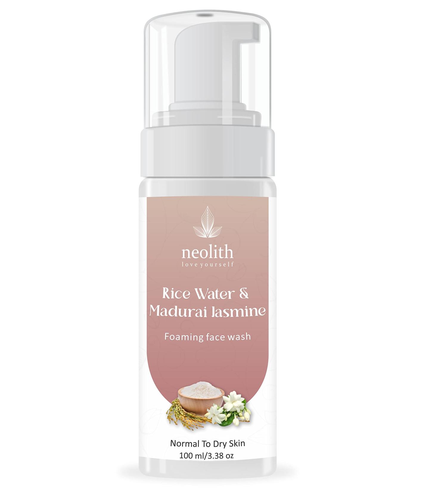 Neolith Rice Water And Madurai Jasmine Foaming Face Wash Contains The Goodness Of Ricewater That Helps Gently Wash Away - Buy Online on GoSupps.com