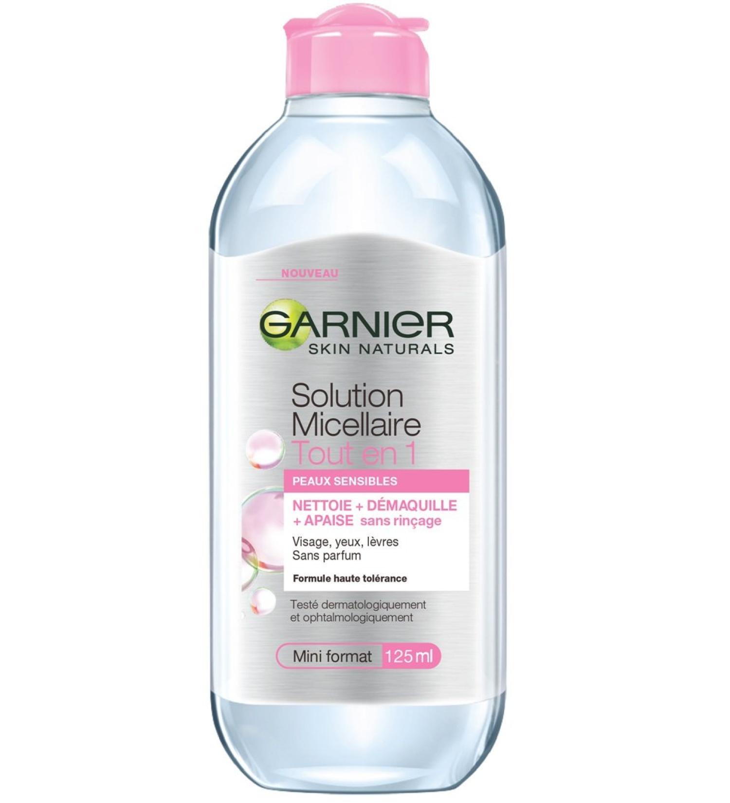 Garnier Skin Active All-In-1 Micellar Solution Sensitive Skin Mini Size 125 ml - Pack of 4