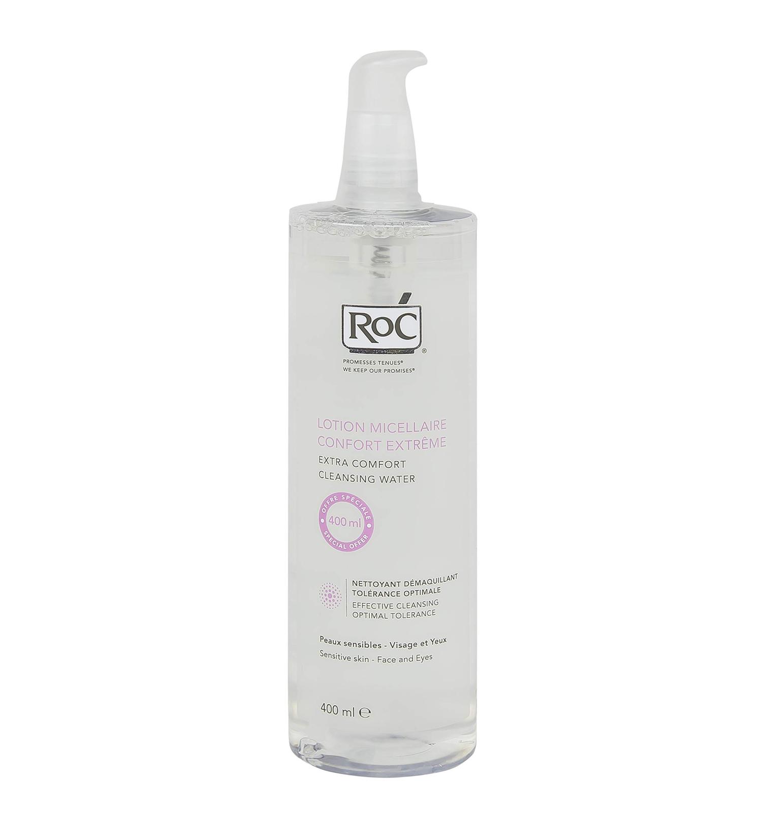 RoC Micellar Facial Toner Extra Comfort 400ml - Soothing & Hydrating Toner for All Skin Types - International Shipping Available - Buy Online on GoSupps.com